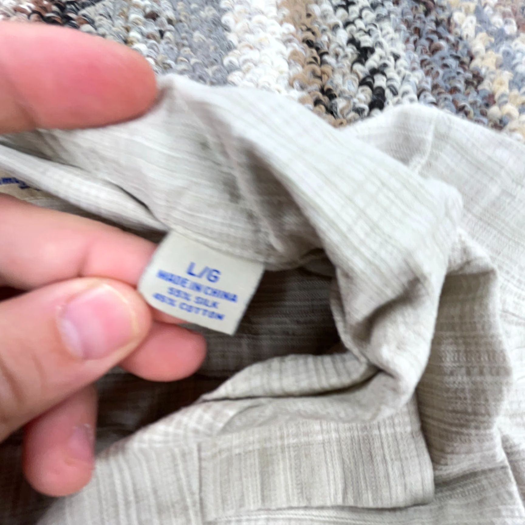 Tommy Bahama Tommy Bahama Shirt Men L Gray Button Up Silk Beach Camp Casual Adult Plain Size US L / EU 52-54 / 3 - 4 Thumbnail