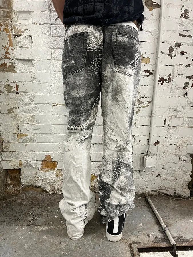 Just Cavalli AW2003 Cavalli Spiritual Astro Black & White Pants Size US 36 / EU 52 - 4 Thumbnail