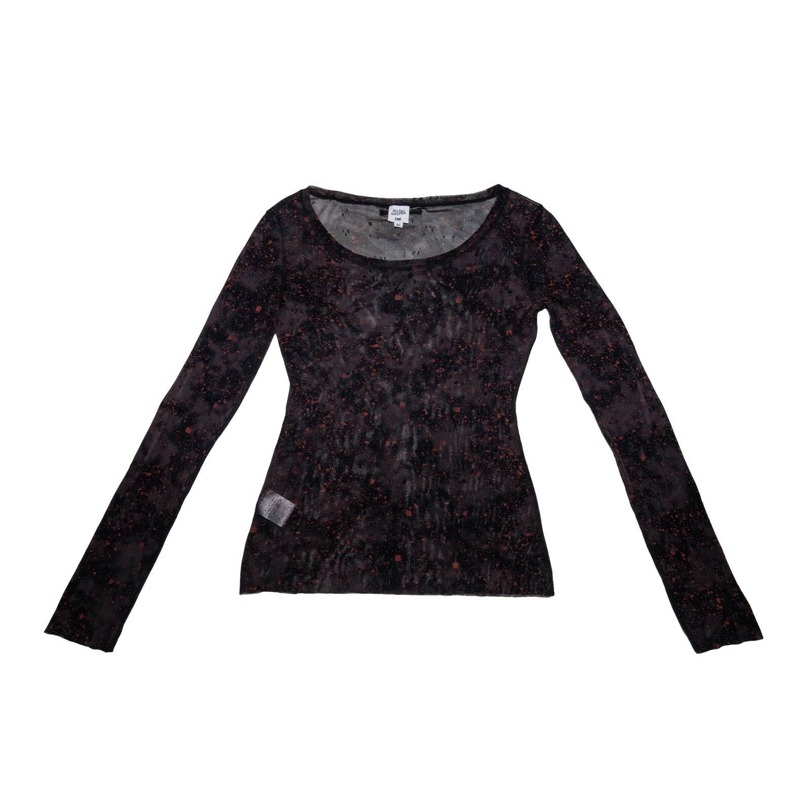 Jean Paul Gaultier Jean Paul Gaultier Femme Paint Splatter Sheer Women's Shirt Size M / US 6-8 / IT 42-44 - 1 Thumbnail