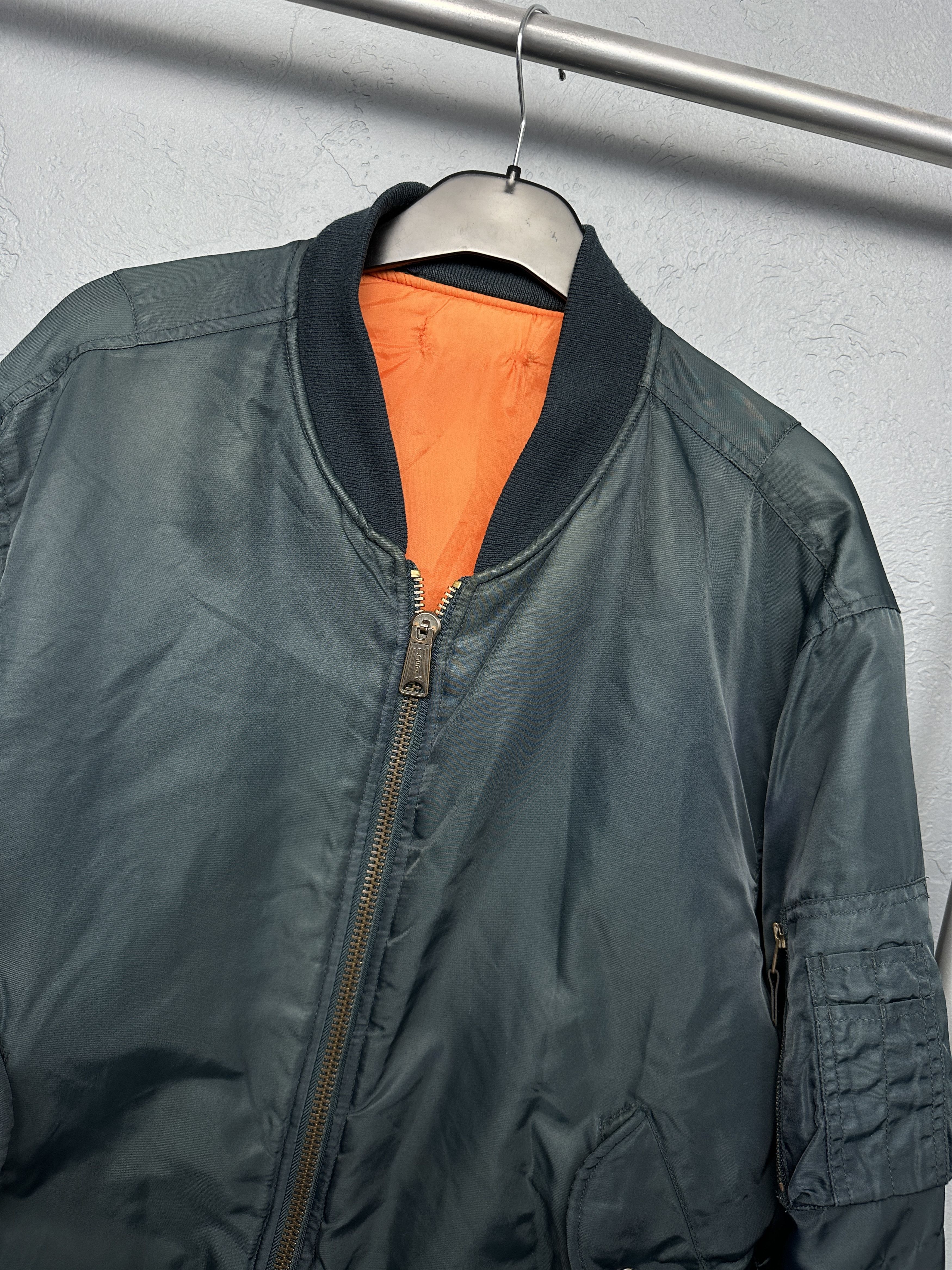 Vintage 90s Vintage MA1 Pilot Nylon Bomber Air Force Jacket Size US XS / EU 42 / 0 - 2 Thumbnail