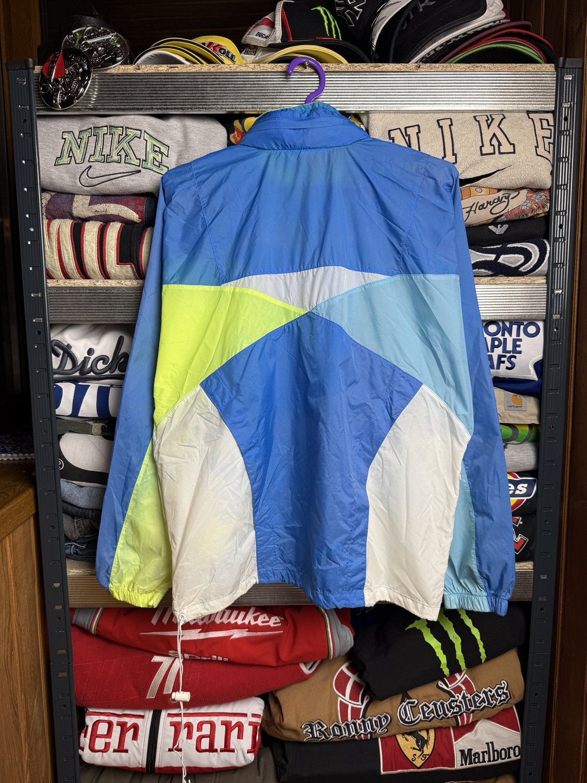 Nike × Vintage Vintage Nike nylon jacket racing style sportswear 90s Size US M / EU 48-50 / 2 - 2 Thumbnail