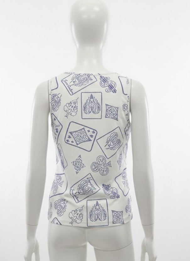 Versace BNWT Versace Jeans Monogram Playing Card Print Tank Top Size XS / US 0-2 / IT 36-38 - 2 Thumbnail