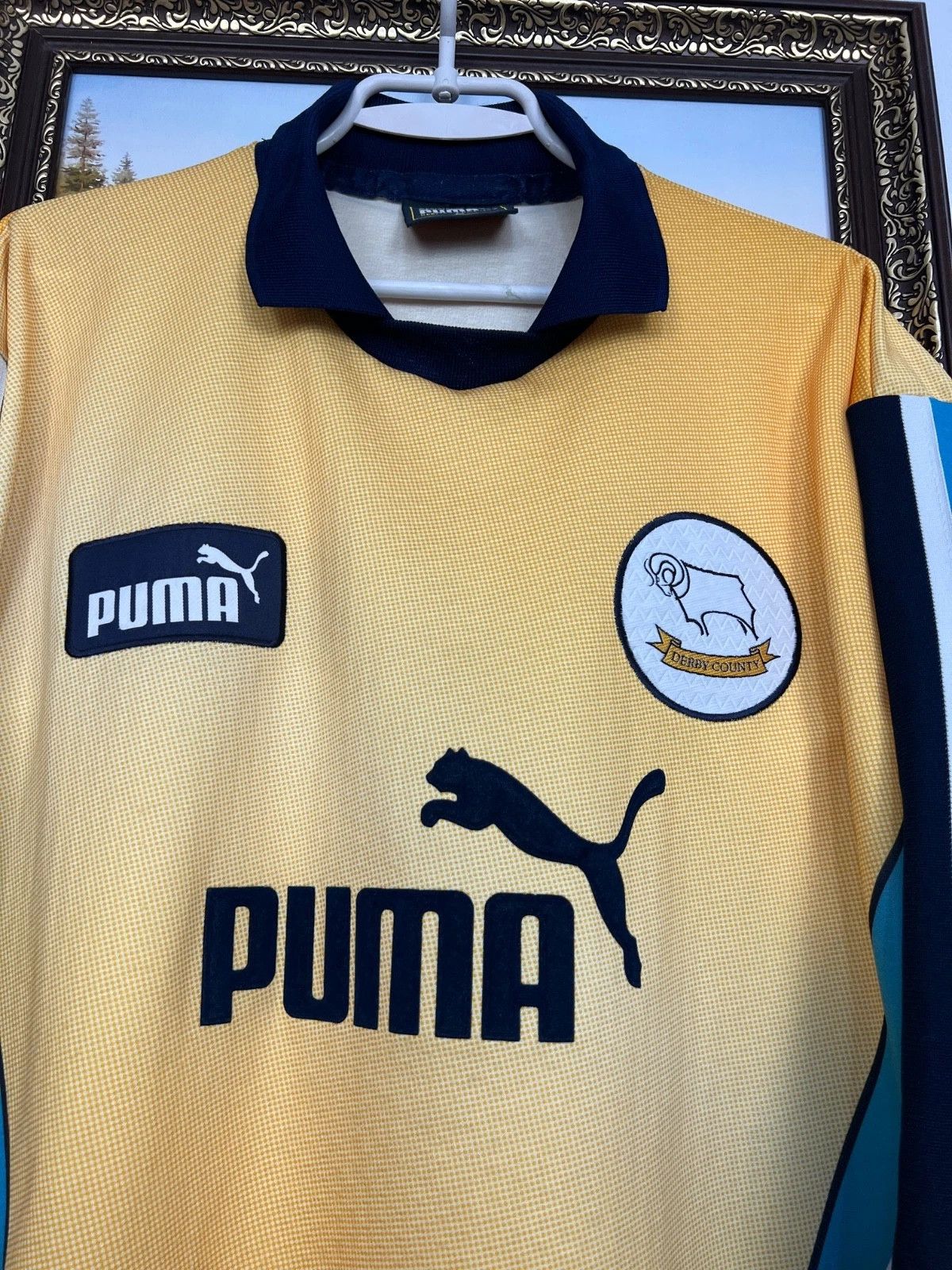 Puma Derby County Goalkeeper football shirt 1997 Soccer Jersey Size US M / EU 48-50 / 2 - 3 Thumbnail