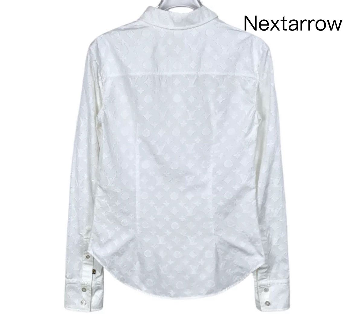 Louis Vuitton LV white floral printed long sleeved shirt