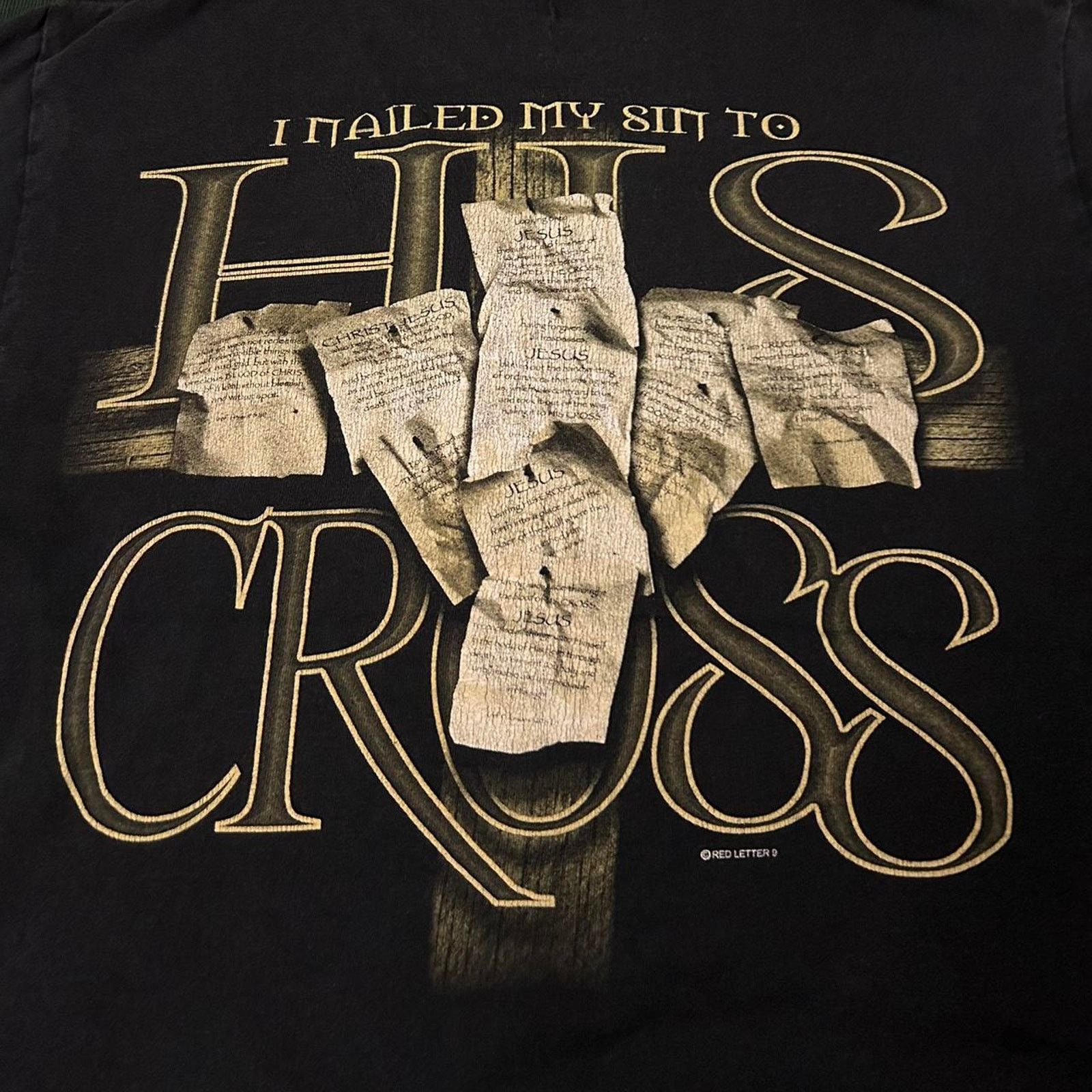 Fruit Of The Loom Vintage jesus scripture t shirt Size US M / EU 48-50 / 2 - 6 Thumbnail