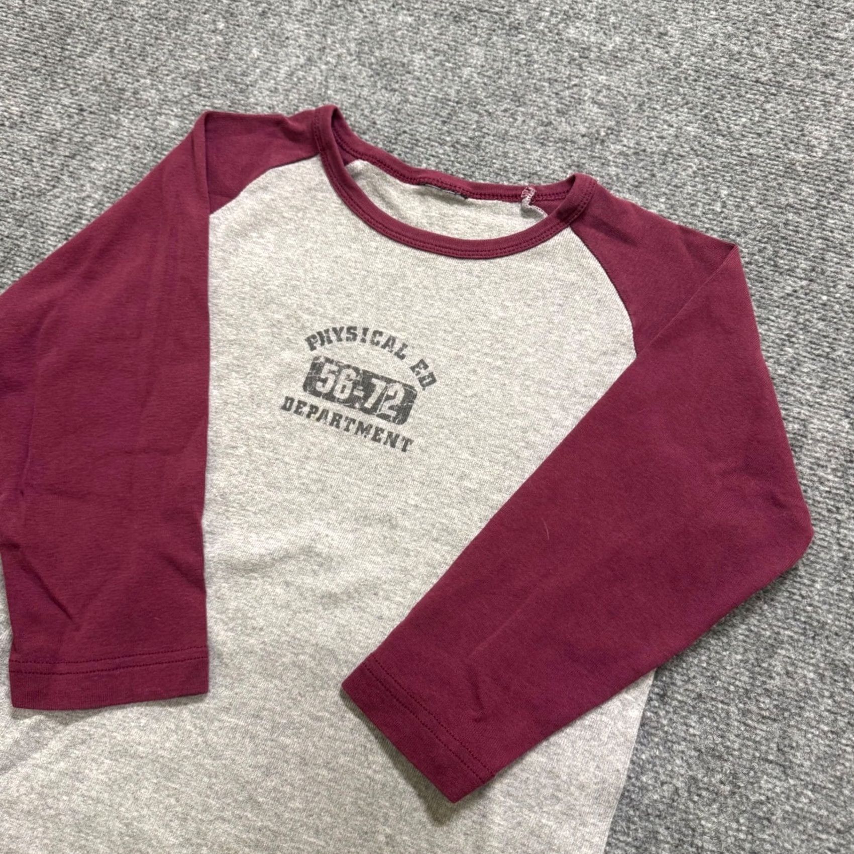 Vintage VINTAGE Ambercrombie & Fitch Longsleeve Shirt Women's M Maroon Athletic Dept Y2K Size M / US 6-8 / IT 42-44 - 2 Thumbnail