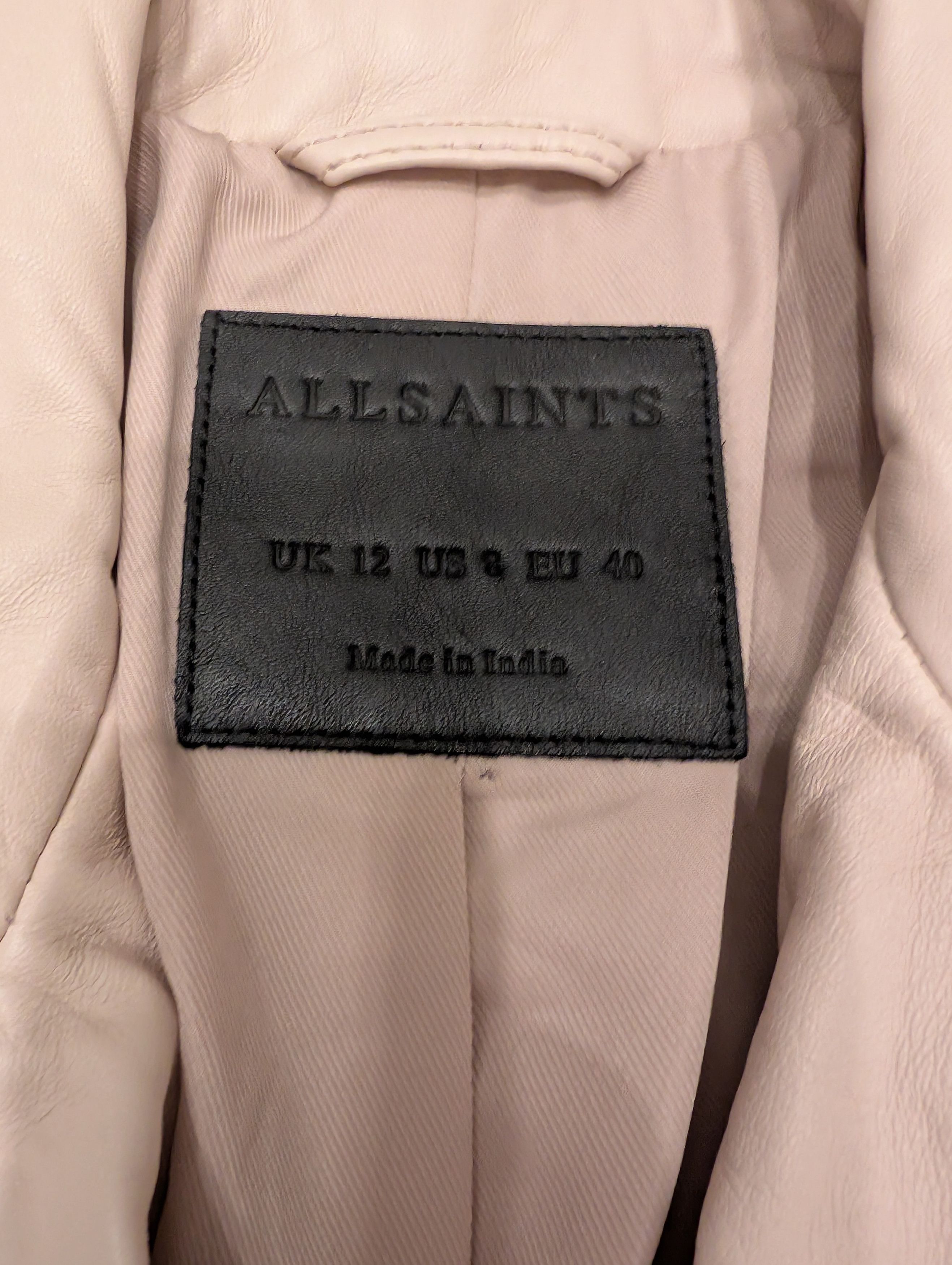 Allsaints All Saints Balfern Leather Moto Jacket Size M / US 6-8 / IT 42-44 - 3 Thumbnail