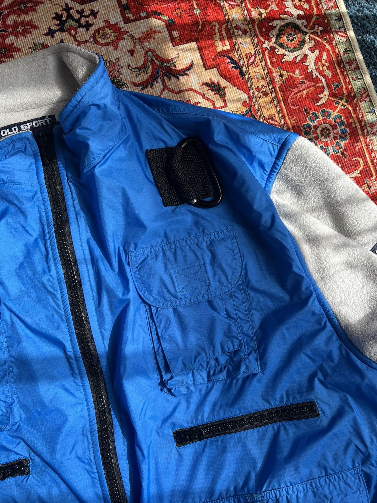 Balenciaga Vintage Polo Sport Ralph Lauren Multi-Pocket Fleece Jacket Size US L / EU 52-54 / 3 - 6 Thumbnail