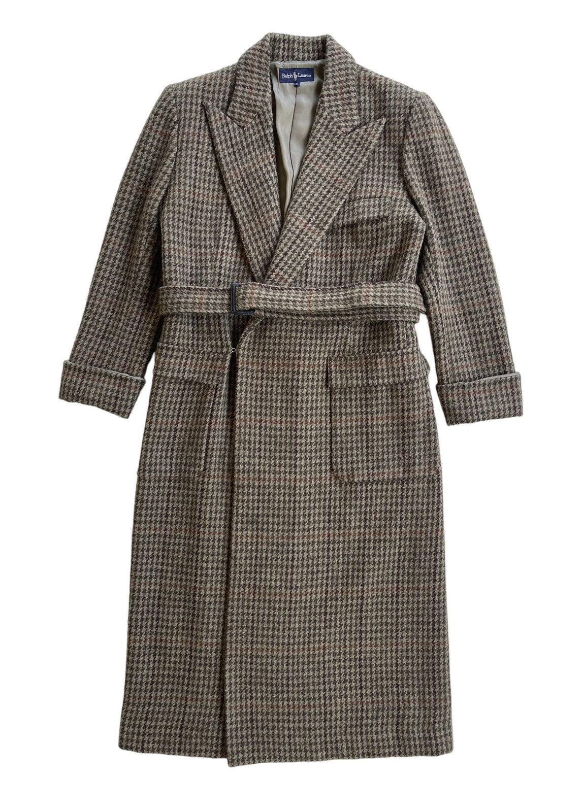 Ralph Lauren Ralph Lauren Houndstooth Checked Belted Longcoat Size M / US 6-8 / IT 42-44 - 5 Thumbnail