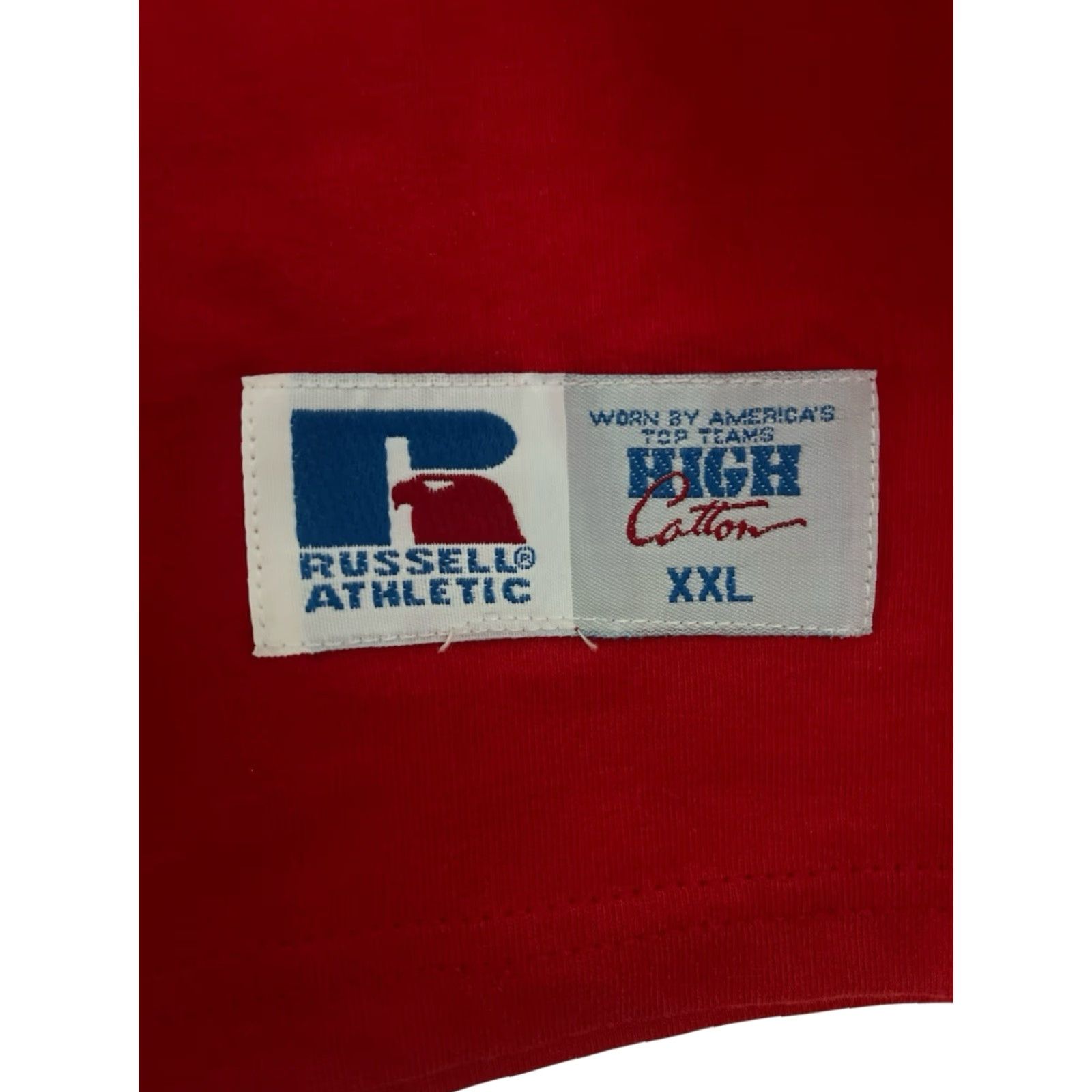 Russell Athletic vintage Russell Athletic shirt Mens 2XL Mock Turtleneck High Cotton Red 90s NOS NWT Size US XXL / EU 58 / 5 - 4 Thumbnail