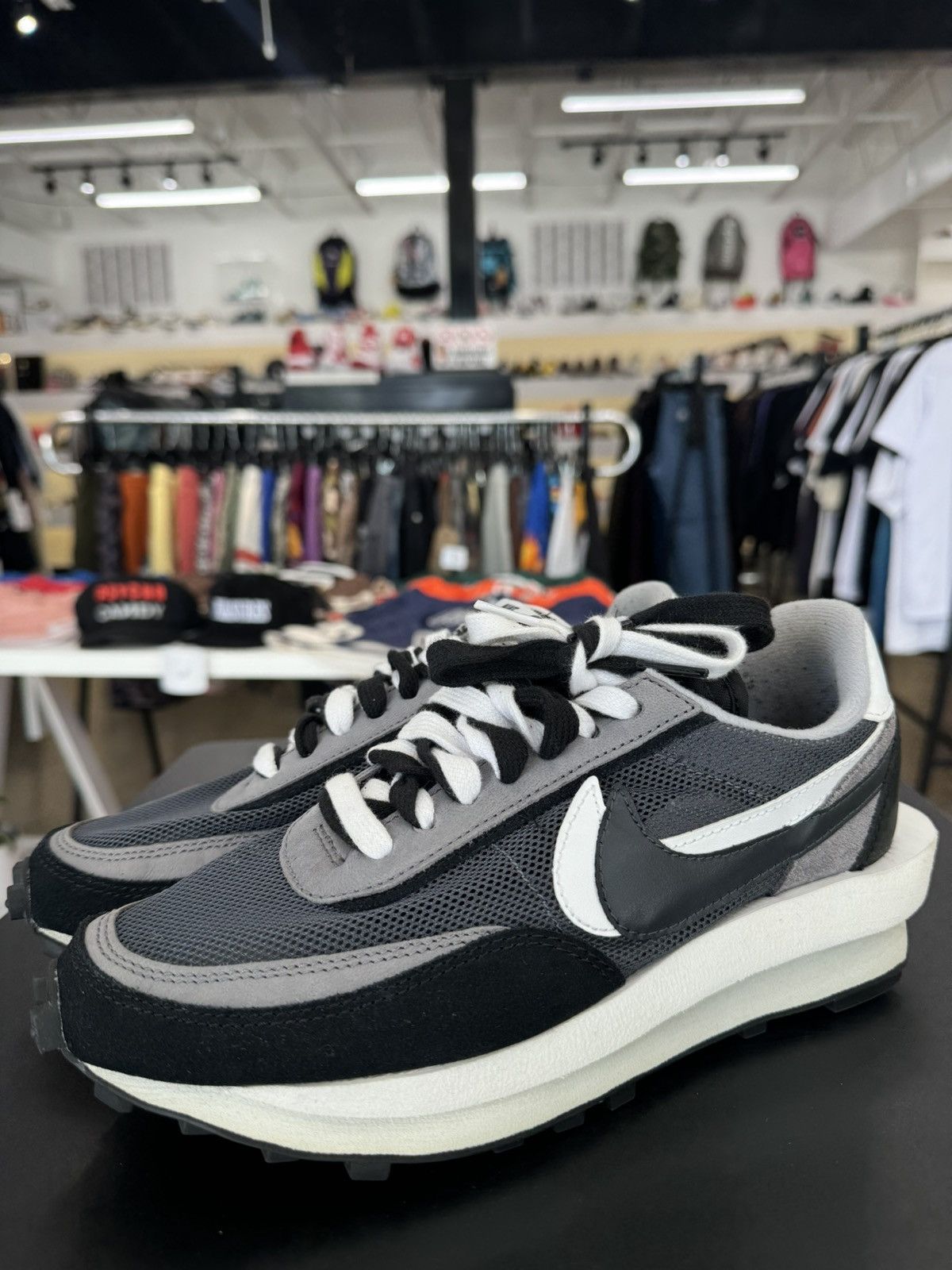 Nike × Travis Scott Nike LD Waffle x Sacai Black Sz. 6.5 Size US 6.5 / EU 39-40 - 1 Thumbnail