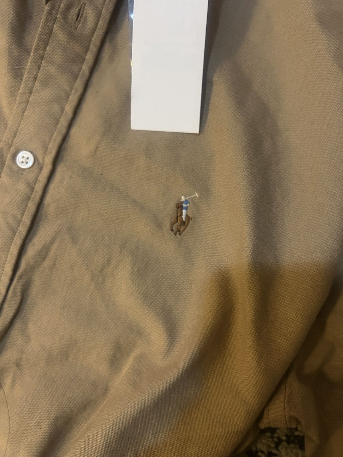 Polo Ralph Lauren Polo Ralph Lauren Cotton Oxford Shirtdress size US 8 Khaki Size M / US 6-8 / IT 42-44 - 2 Thumbnail