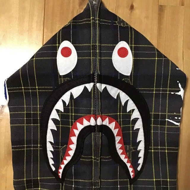Bape × Undefeated BAPE × Undefeated Check shark full zip hoodie a bathing ape Size US S / EU 44-46 / 1 - 4 Thumbnail