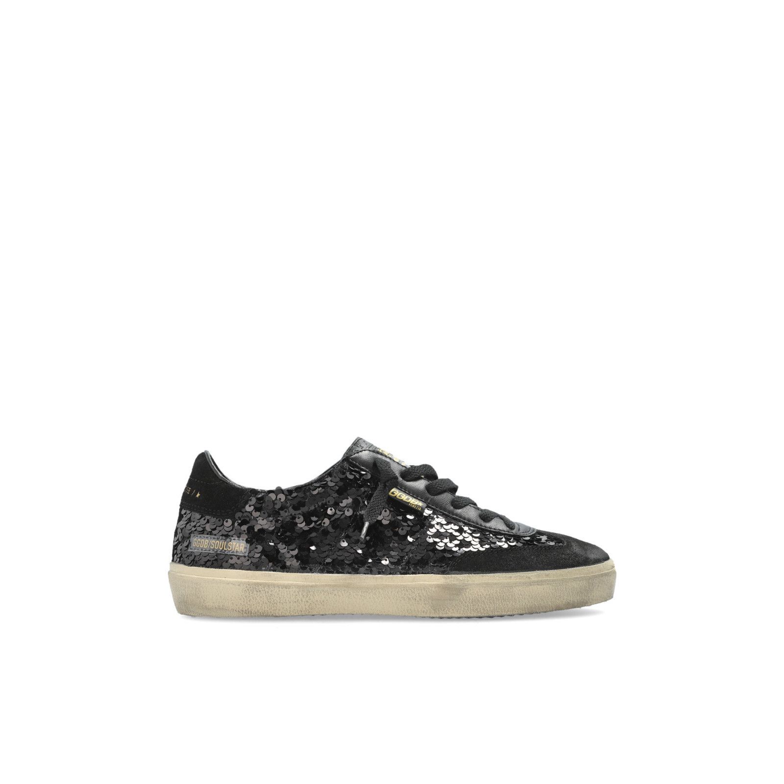 GOLDEN GOOSE Soul Star Women's Black Sequin Sneakers New & A