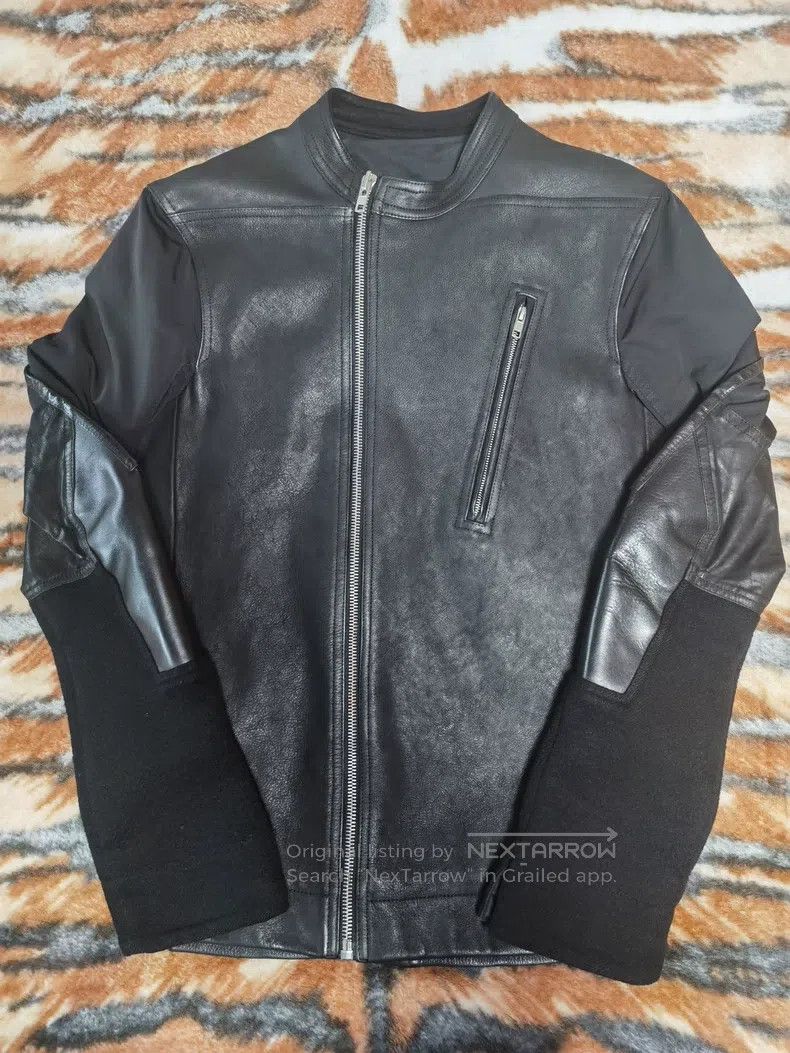 Rick Owens Rick Owens 14 FW Mainline Men's Patchwork Leather Jacket Size US M / EU 48-50 / 2 - 1 Thumbnail
