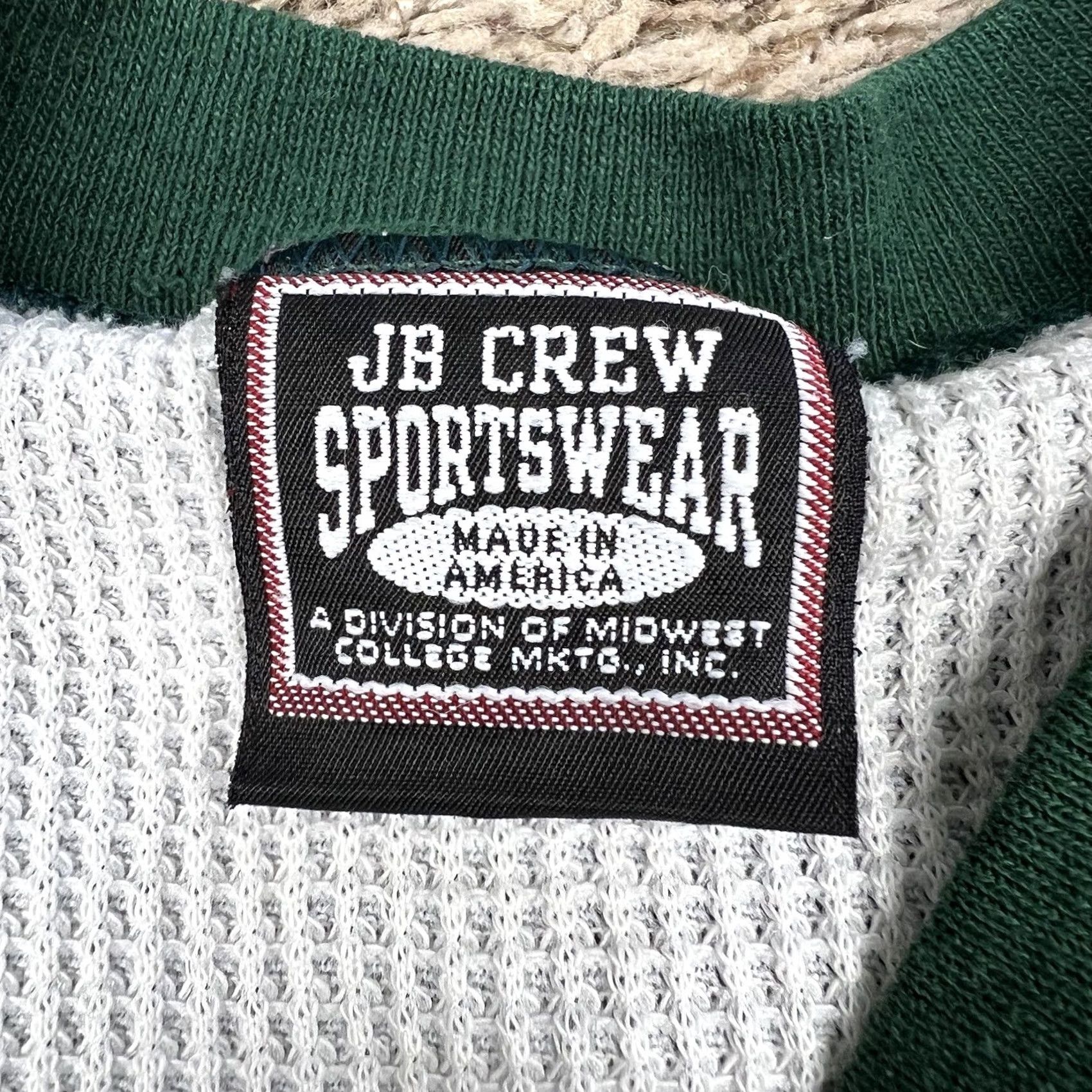Vintage VINTAGE Aurora University Sweatshirt Crewneck Adult M Green 90s Lined Pullover Shirt Mens Size US M / EU 48-50 / 2 - 2 Thumbnail