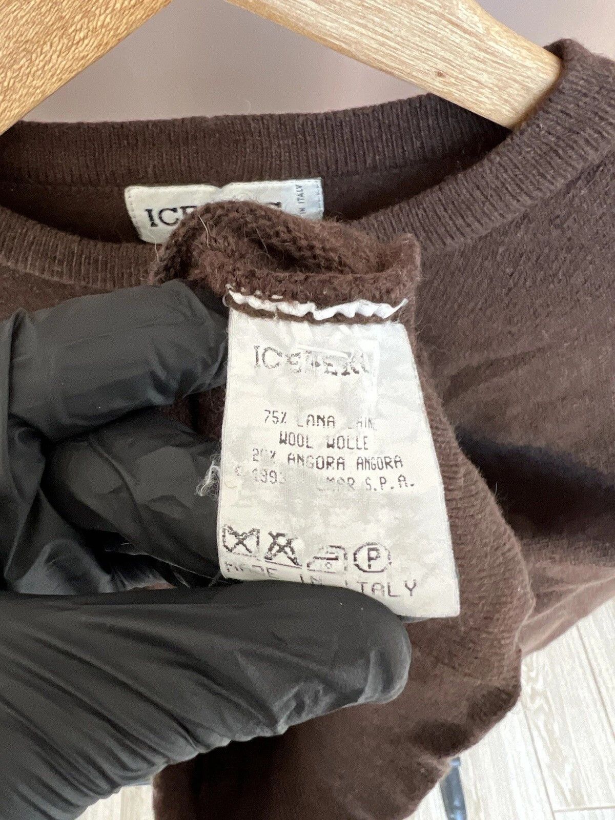 Iceberg Iceberg Embroidered Logo Wool Knit Sweater Mens Size M Size US M / EU 48-50 / 2 - 8 Thumbnail