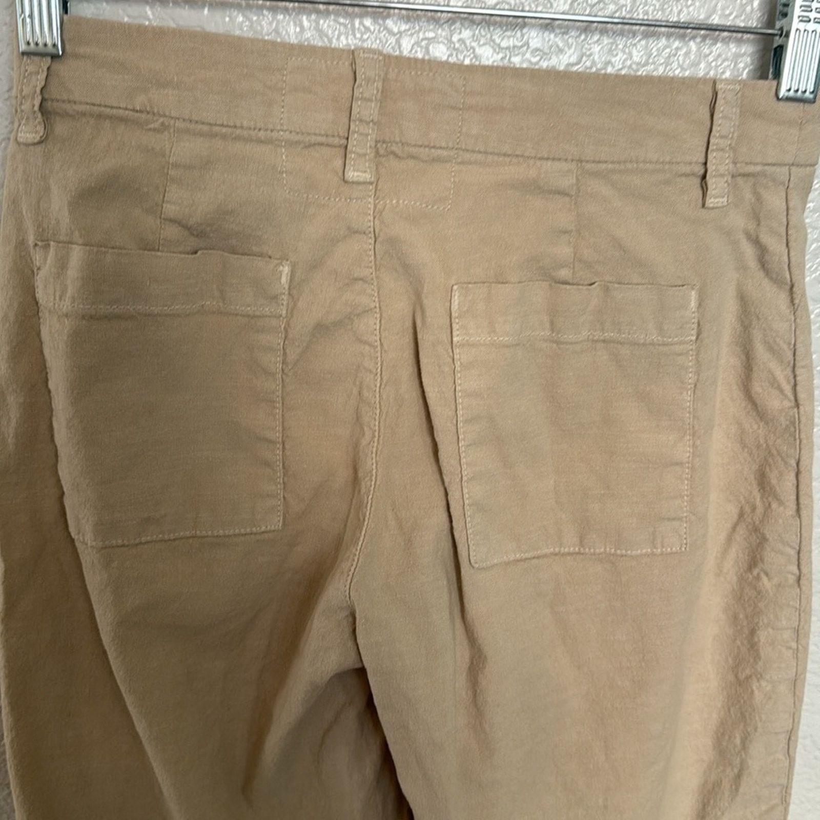 Frank & Eileen Frank & Eileen Kinsale Performance Cotton Linen Crop Pants Size 25" / US 0 / IT 36 - 6 Thumbnail