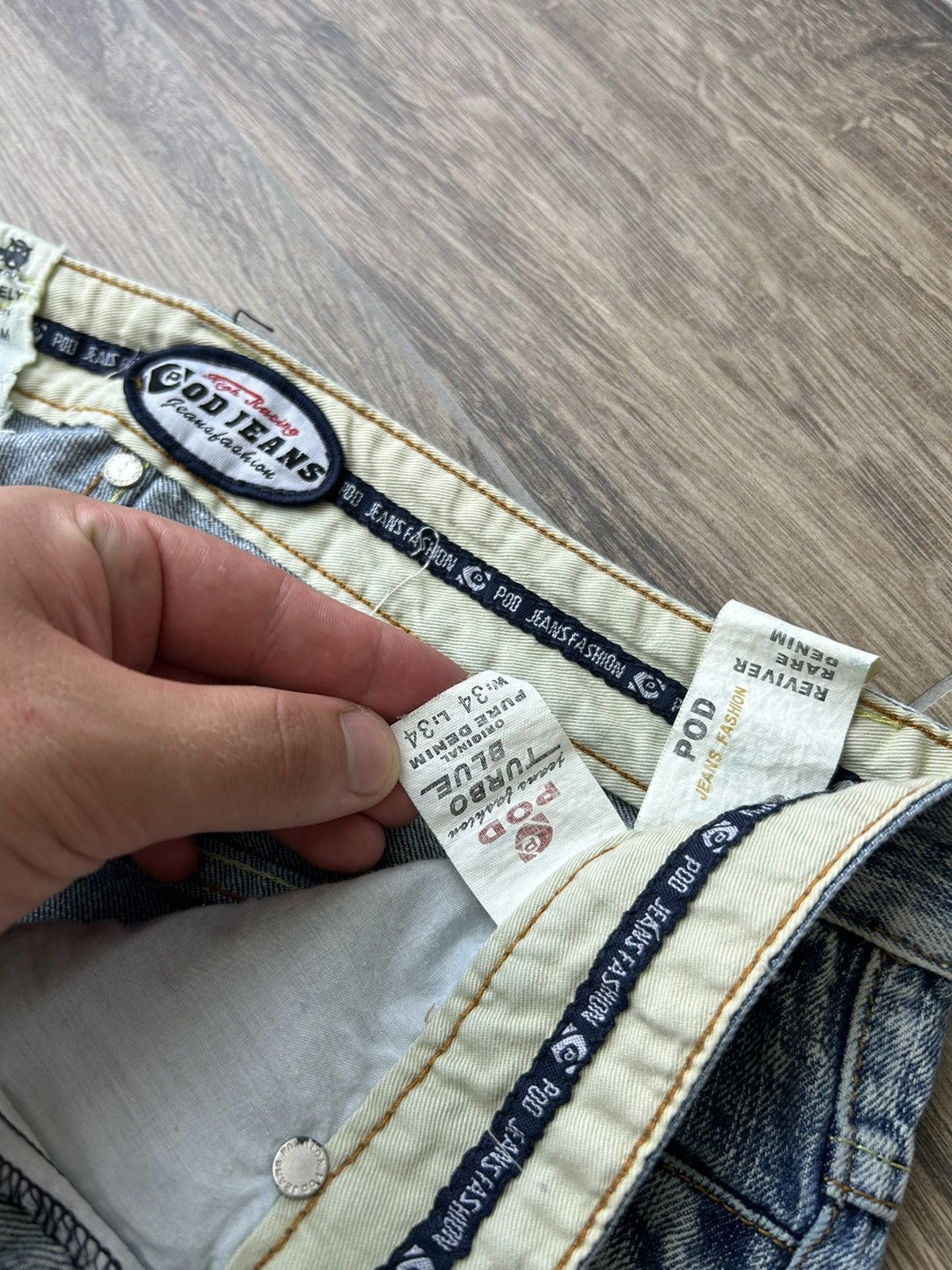 Japanese Brand Vintage Pod Racing jeans Japanese style Y2k Jcno skate Size US 34 / EU 50 - 7 Thumbnail