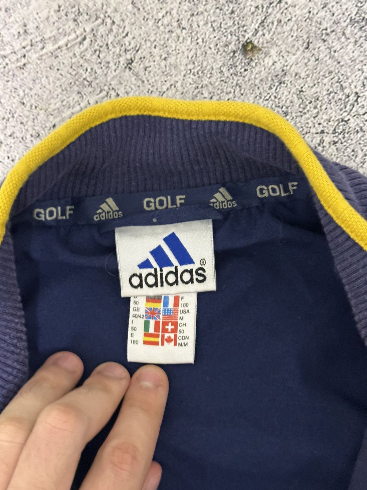 Adidas Vintage Adidas Golf 1/4 Zip Sweatshirt Logo Blue Size US L / EU 52-54 / 3 - 10 Thumbnail