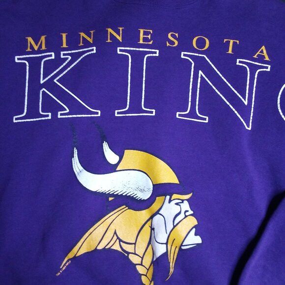 NFL Vintage Cliff Engle Minnesota Vikings Big Logo Sweatshirt Size US XXL / EU 58 / 5 - 1 Thumbnail