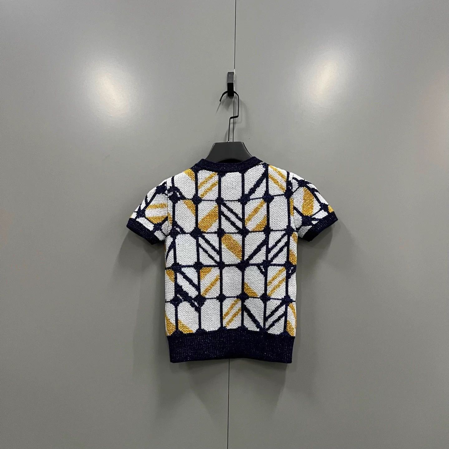 Miu Miu MIU MIU geometric print all over knit sweater 36 Size XS / US 0-2 / IT 36-38 - 2 Thumbnail