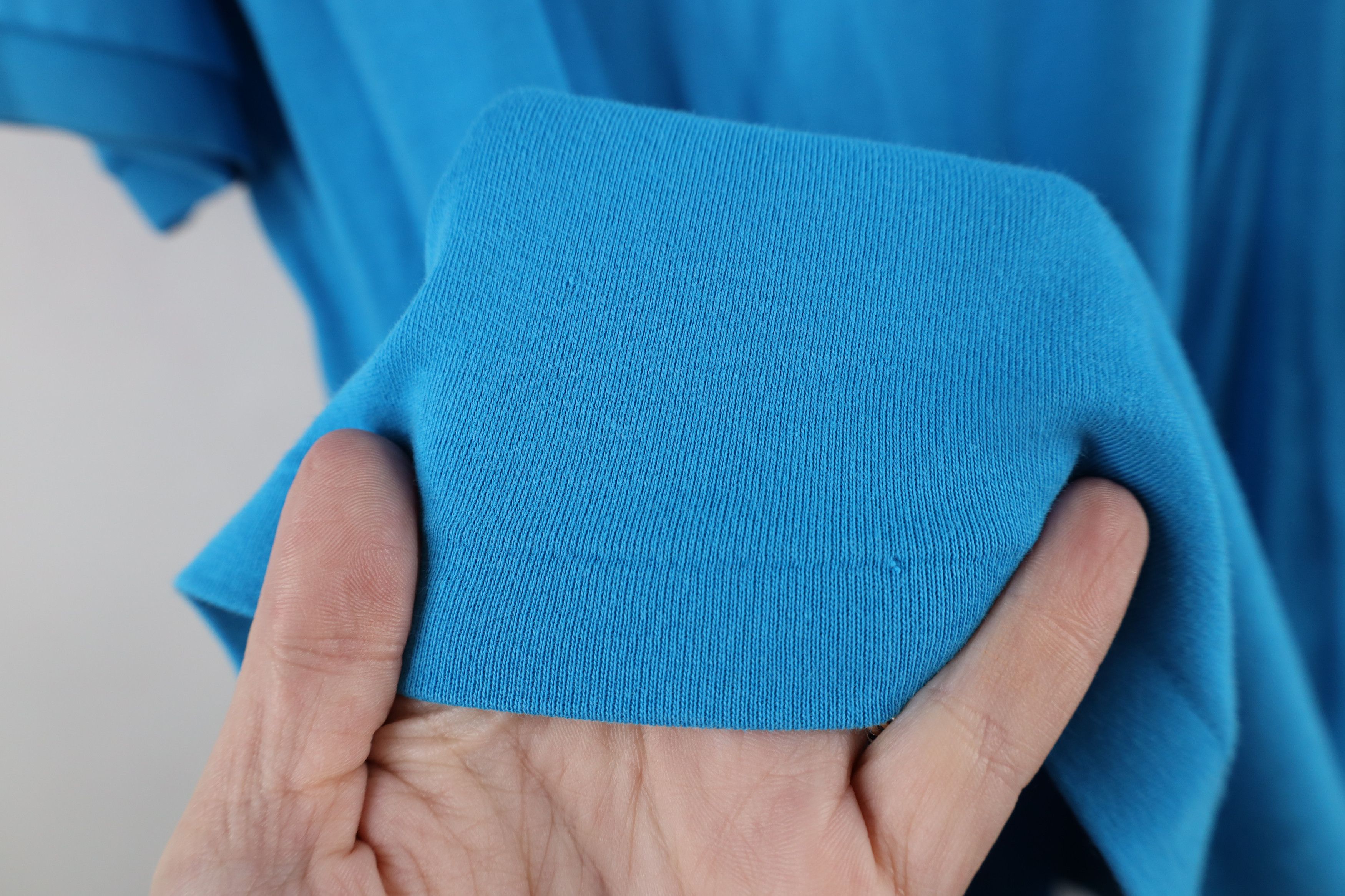 Ralph Lauren × Vintage Vintage 90s Ralph Lauren Cotton Knit Golf Polo Shirt Blue Size US L / EU 52-54 / 3 - 4 Thumbnail