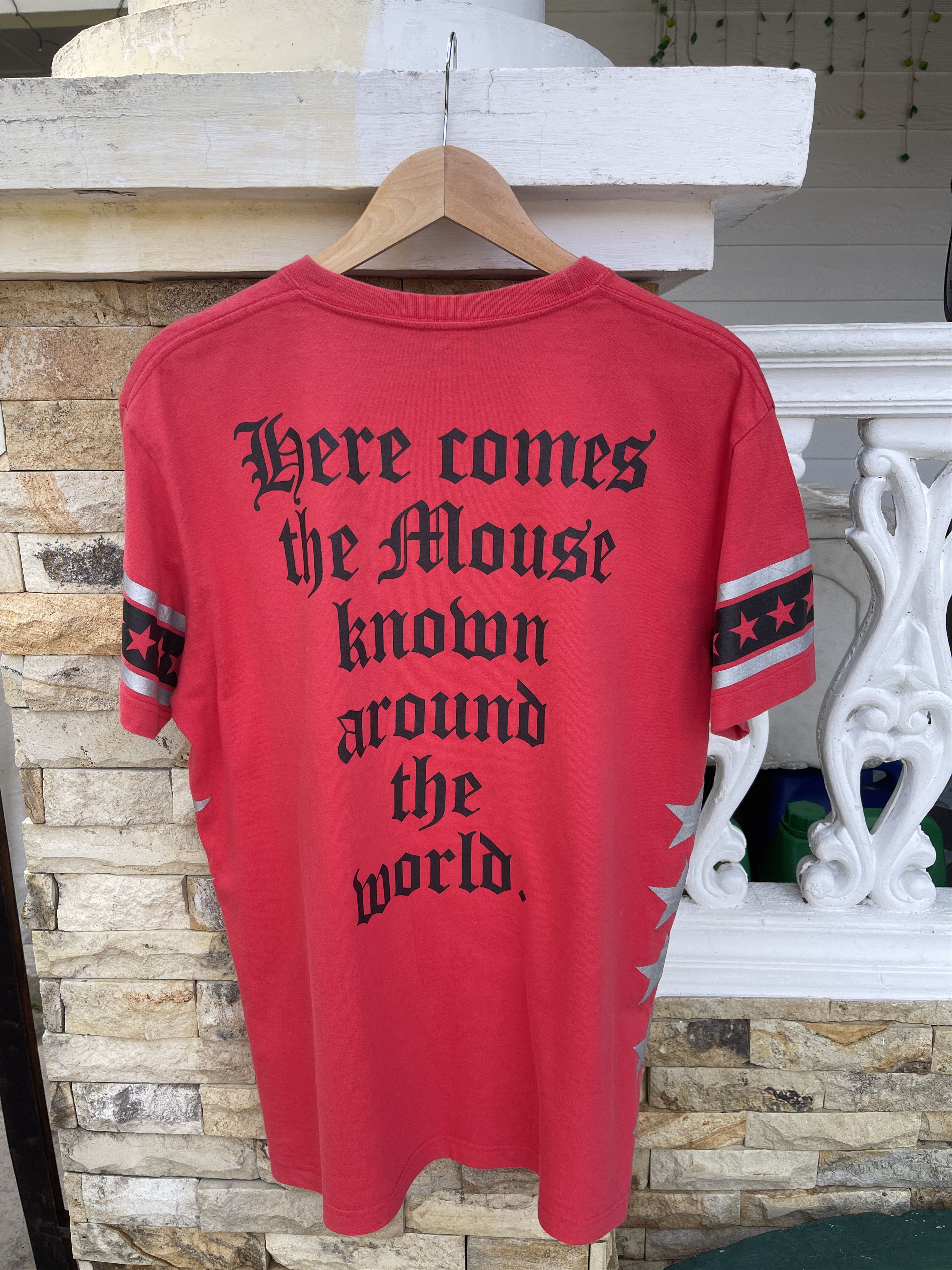 Disney Last Drop🔥Rare🔥Vtg Mickey Mouse Chrome Hearts design T-Shirt Size US L / EU 52-54 / 3 - 7 Thumbnail