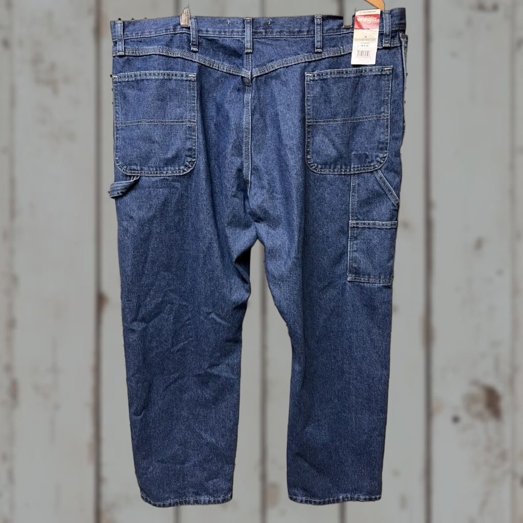 Wrangler VINTAGE Wrangler Authentics Men's Jeans Carpenter Denim 44x30 Blue Cotton PANTS Mens Size US 44 / EU 60 - 1 Thumbnail