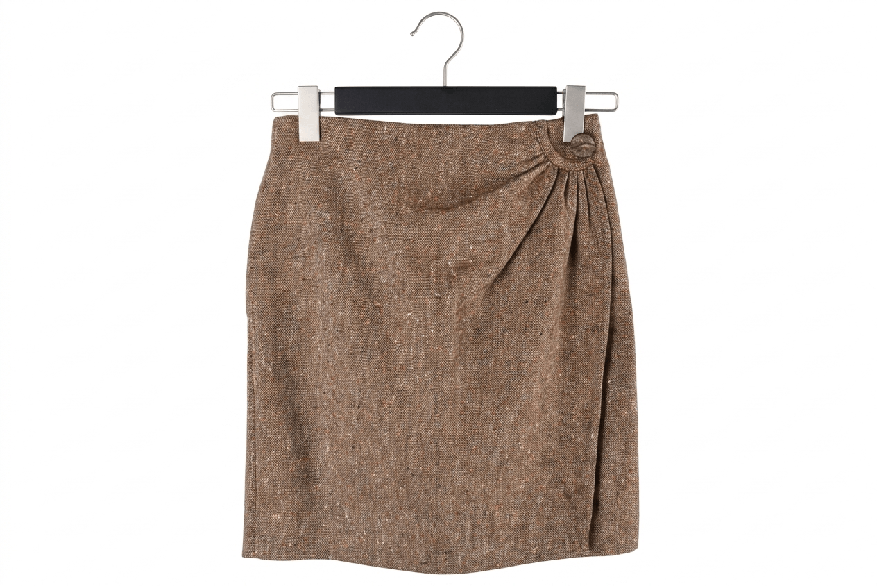 Valentino Women's Valentino Boutique Vintage Tweed Wool Blend Skirt Size 26" / US 2 / IT 38 - 1 Thumbnail