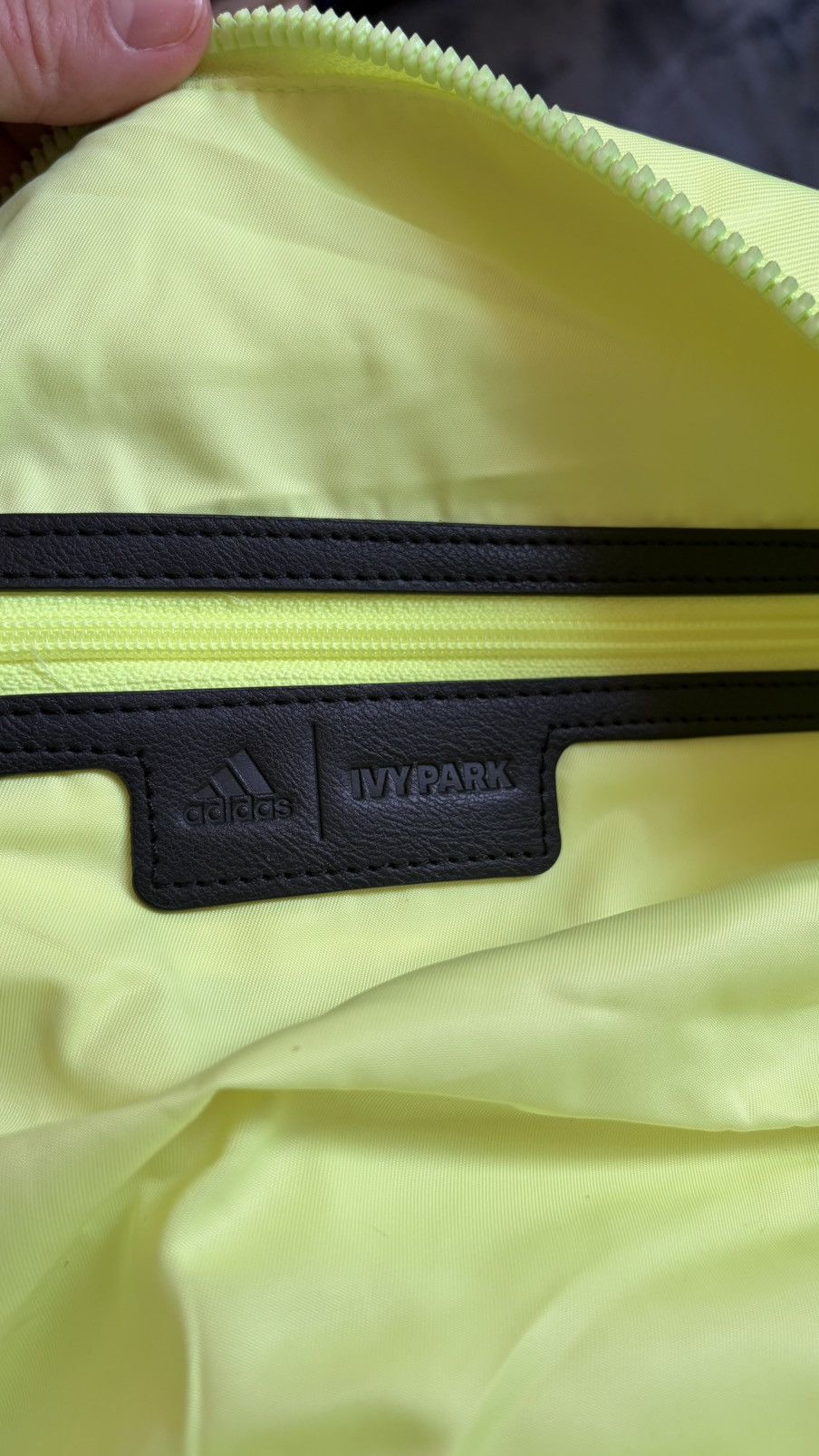 Adidas × Ivy Park Adidas x Ivy Park Neon Green Logo Duffle Bag Gym Size ONE SIZE - 10 Thumbnail