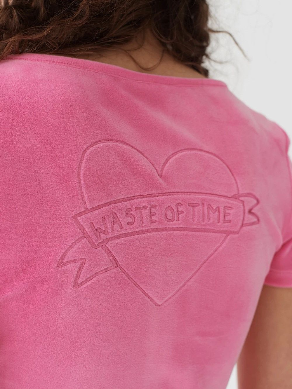 Lazy Oaf Lazy Oaf Waste of Time 💘 velour lounge heart button velvet Size ONE SIZE - 10 Thumbnail