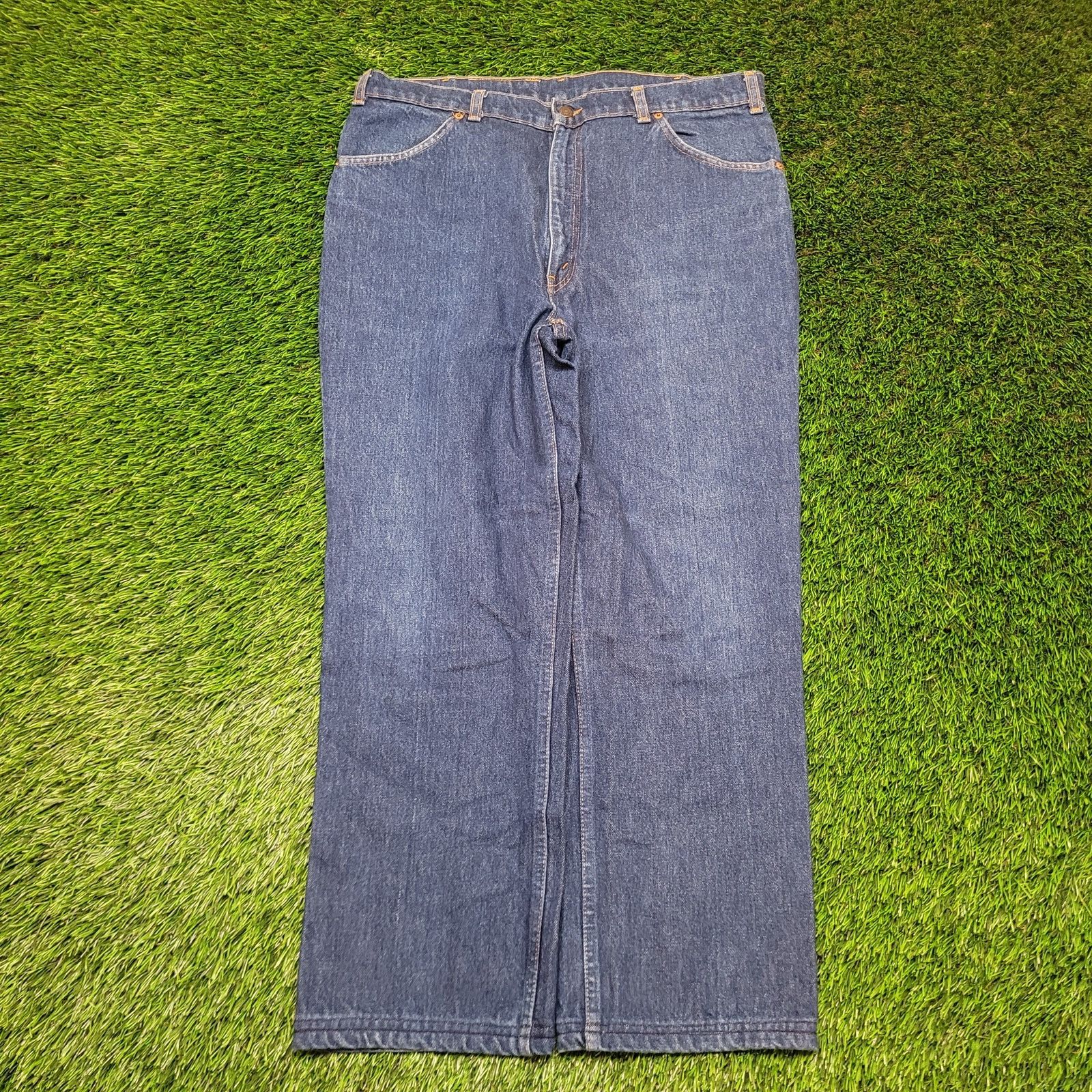Levi's VTG 80s Levis 619 Orange Tab Jeans Mens 37x28 Canada Size US 37 - 1 Thumbnail