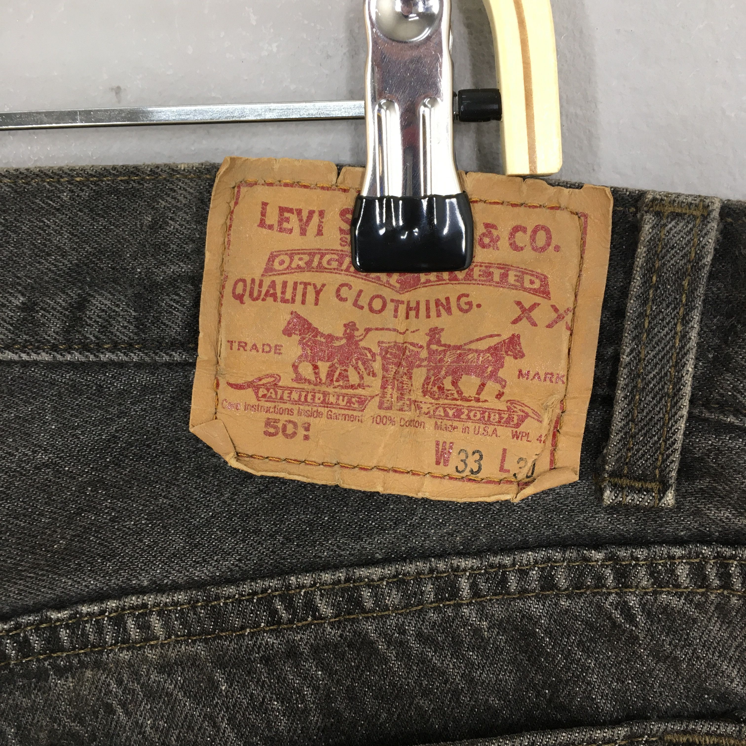 Levi's Size 31x27 Vintage Levi's 501 Gray Jeans Release Jeans S1637 Size US 31 - 12 Thumbnail