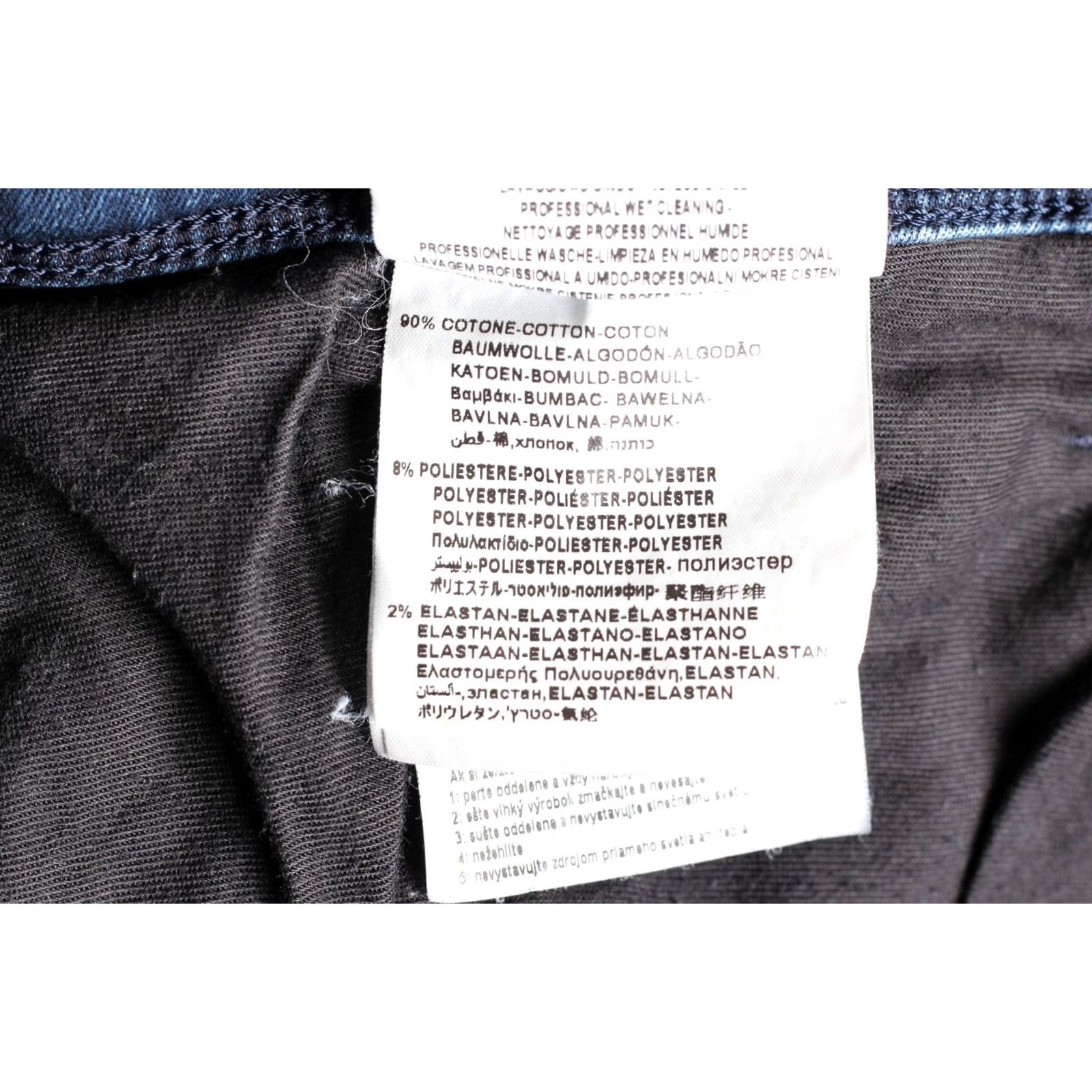 Replay REPLAY ANBASS Stretch Slim Fit Jeans Men W36 L32 Inseam 30" Blue 5-Pocket Denim Cotton Polyester Elastane Jeans Mens Slim 36/32 Size US 36 / EU 52 - 8 Thumbnail