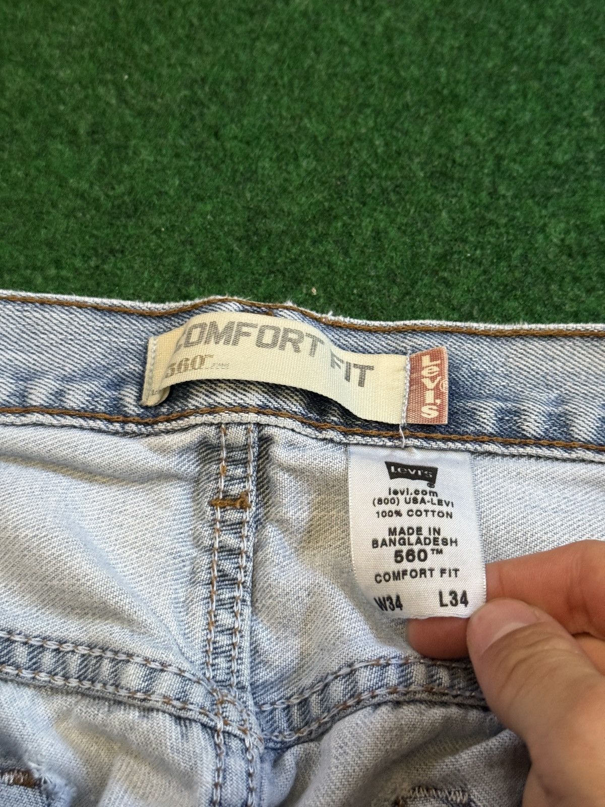 Levi's Vintage Clothing Y2K Levi’s 560 Loose Baggy Grunge Distressed Skater Jeans Size US 34 / EU 50 - 4 Thumbnail