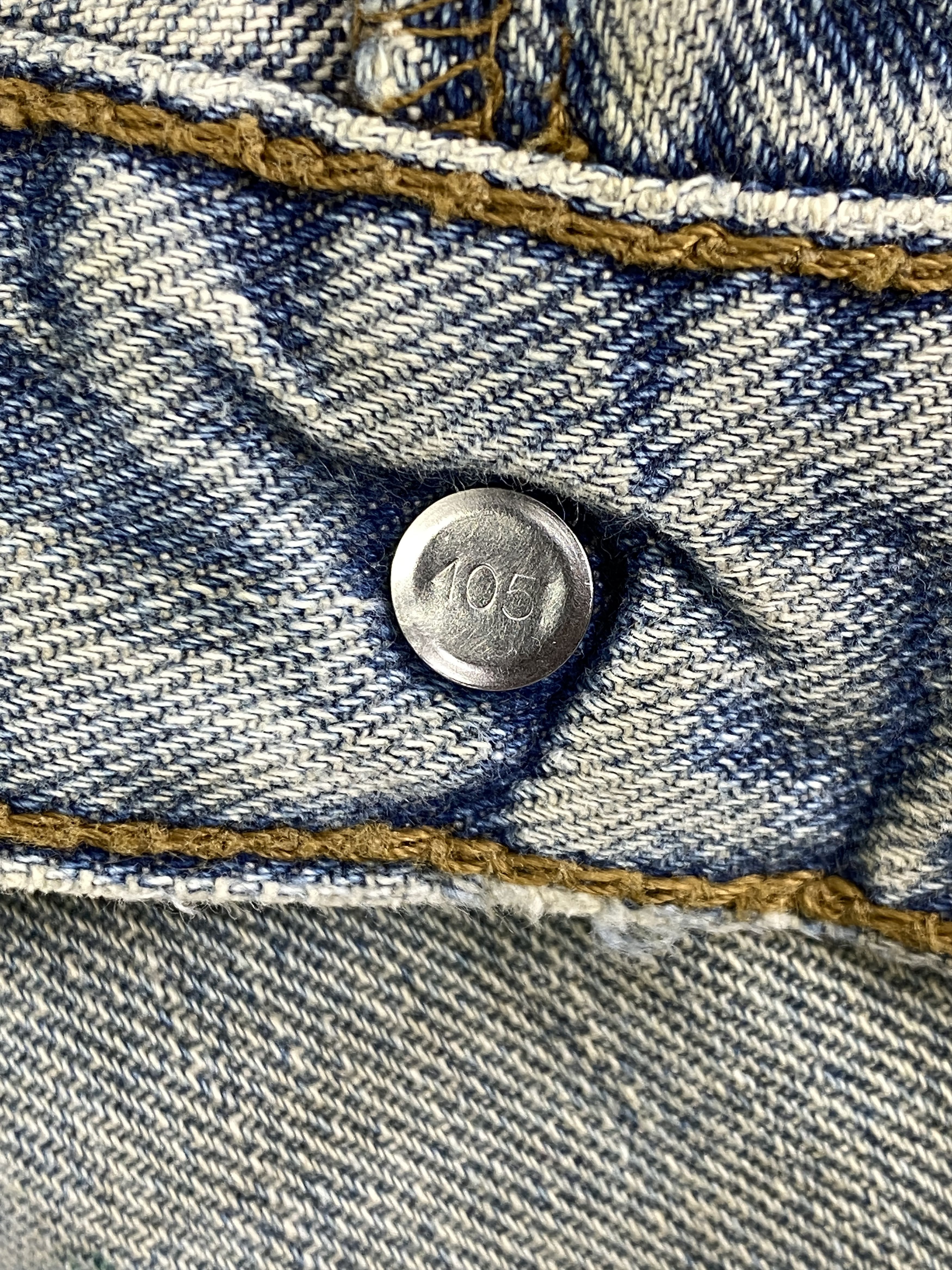 Japanese Brand Dirty Used Blue Vintage Levi's 505 39x31.5 Denim -JN1816 Size US 39 - 7 Thumbnail