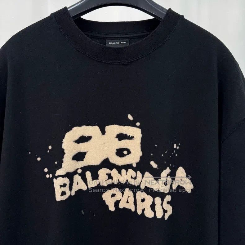 Balenciaga Balenciaga Splatter Print Letter Short Sleeve Size US M / EU 48-50 / 2 - 3 Thumbnail