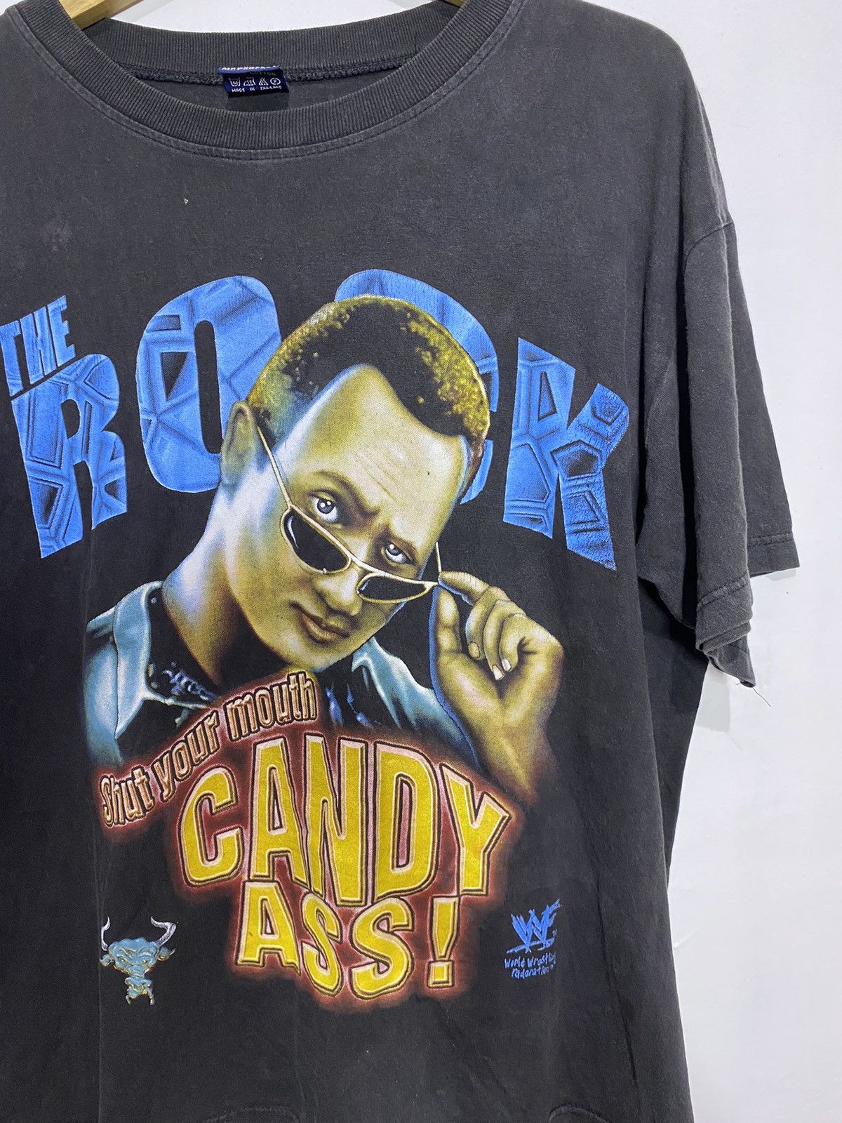 Vintage Vintage The Rock Candy ass! Rap tee print tshirts Size US L / EU 52-54 / 3 - 2 Thumbnail