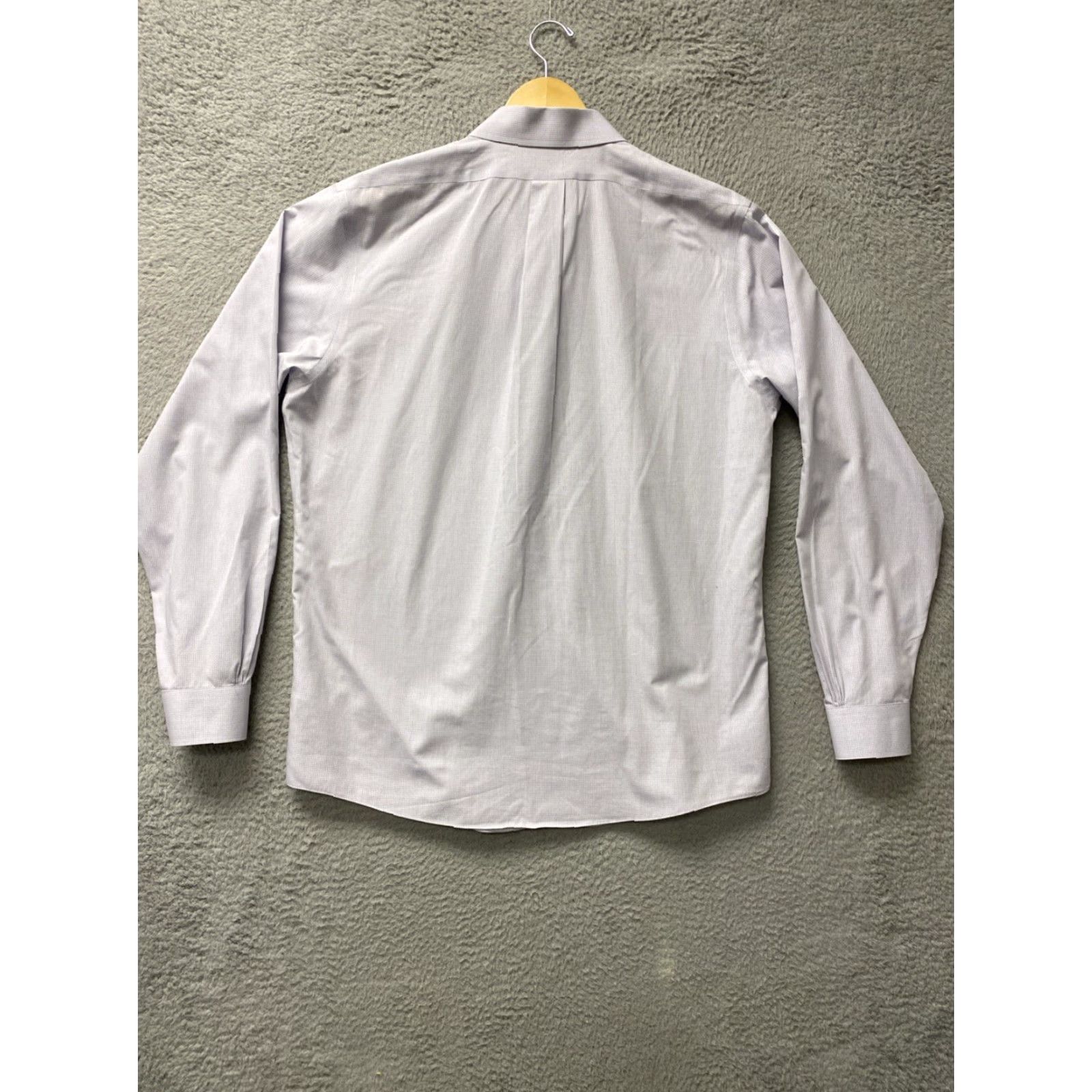 Brooks Brothers VINTAGE Brooks Brothers Regent Check Dress Shirt 16.5 Long Sleeve White Cotton Classic Fit Mens Size 42R - 8 Thumbnail