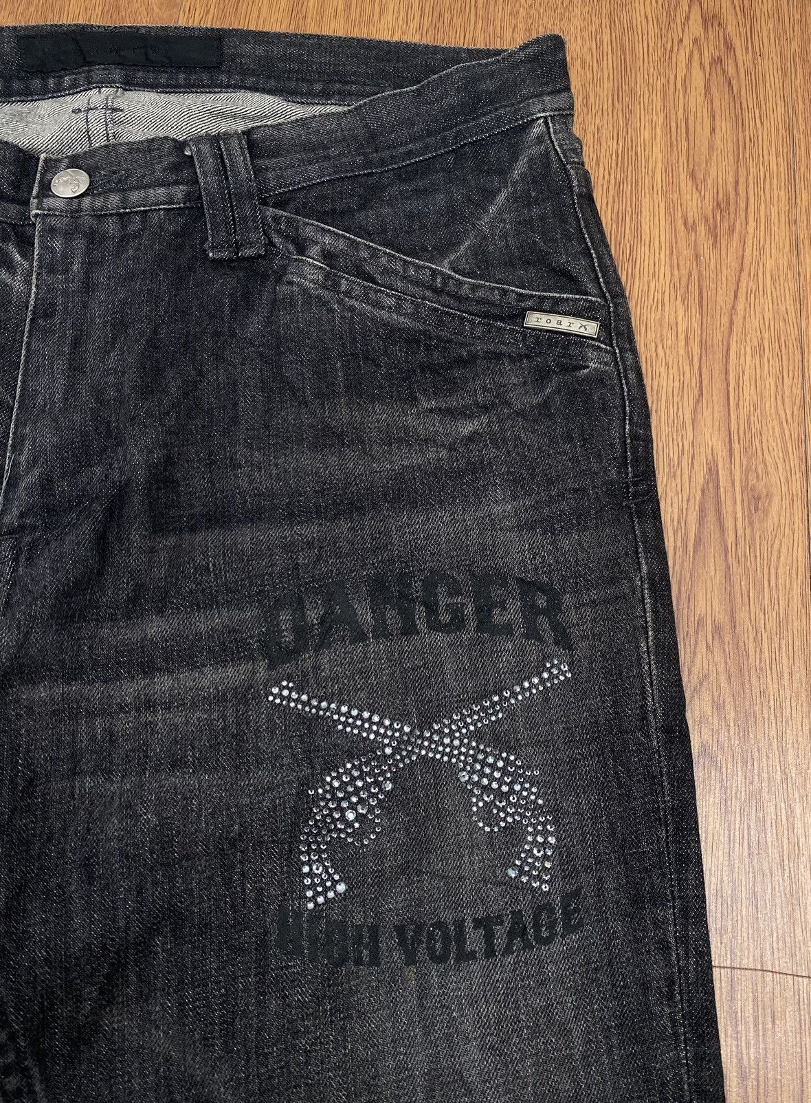 If Six Was Nine Roar love amd peace jeans Size US 34 / EU 50 - 3 Thumbnail
