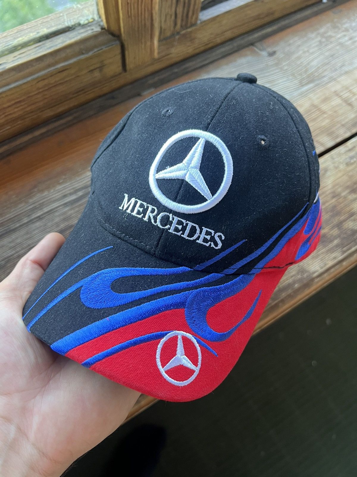 Vintage Vintage Mercedes Benz Racing Trucks Trucker Hat Y2K Size ONE SIZE - 16 Thumbnail
