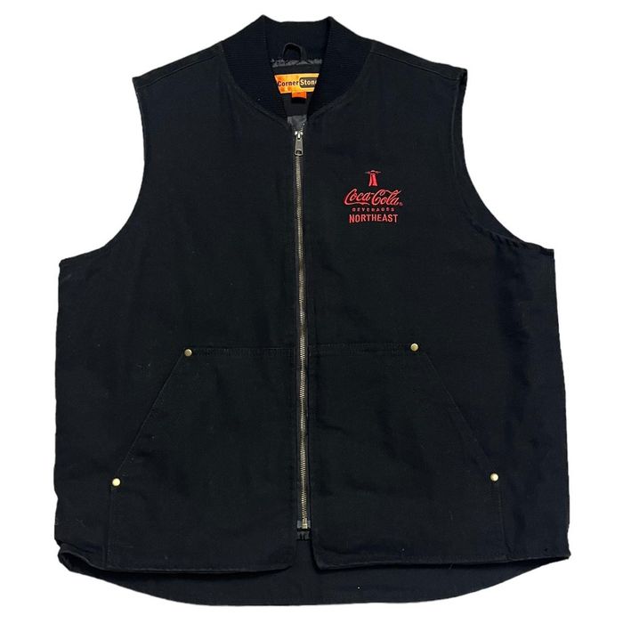 Vintage Coca Cola Vintage Y2K Duck Canvas Work Corner Stone Vest | Grailed