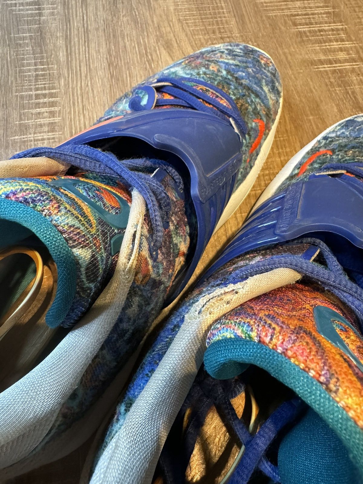 Nike Nike KD 14 Psychedelic Basketball Shoes Blue Mens Size 13 Size US 13 / EU 46 - 8 Thumbnail