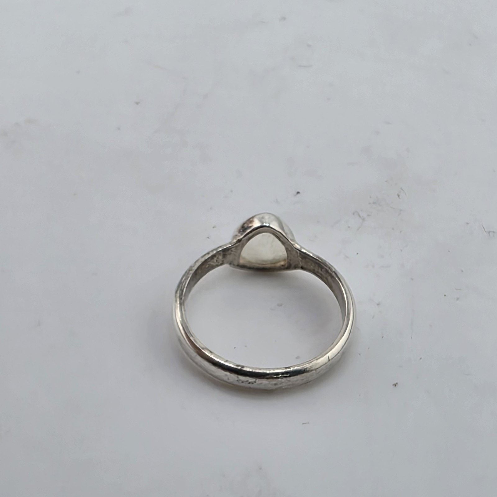 Other Sterling Silver Moonstone Ring 10 Teardrop Natural Stone Size ONE SIZE - 7 Thumbnail