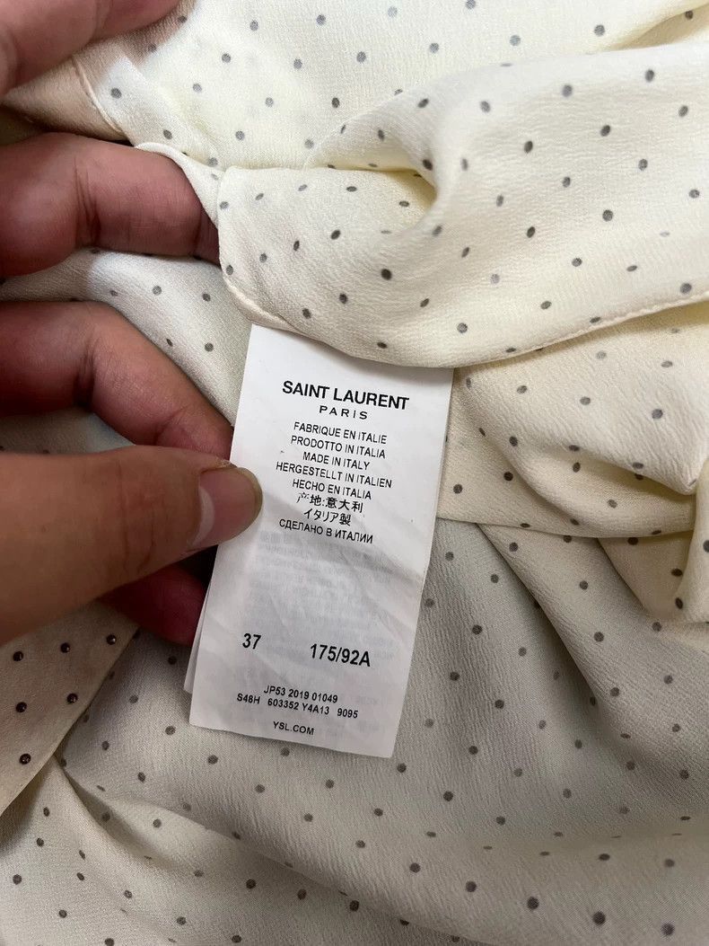 Saint Laurent Paris Saint Laurent Paris Saint Laurent Champagne Silk Studded S Size US M / EU 48-50 / 2 - 5 Thumbnail