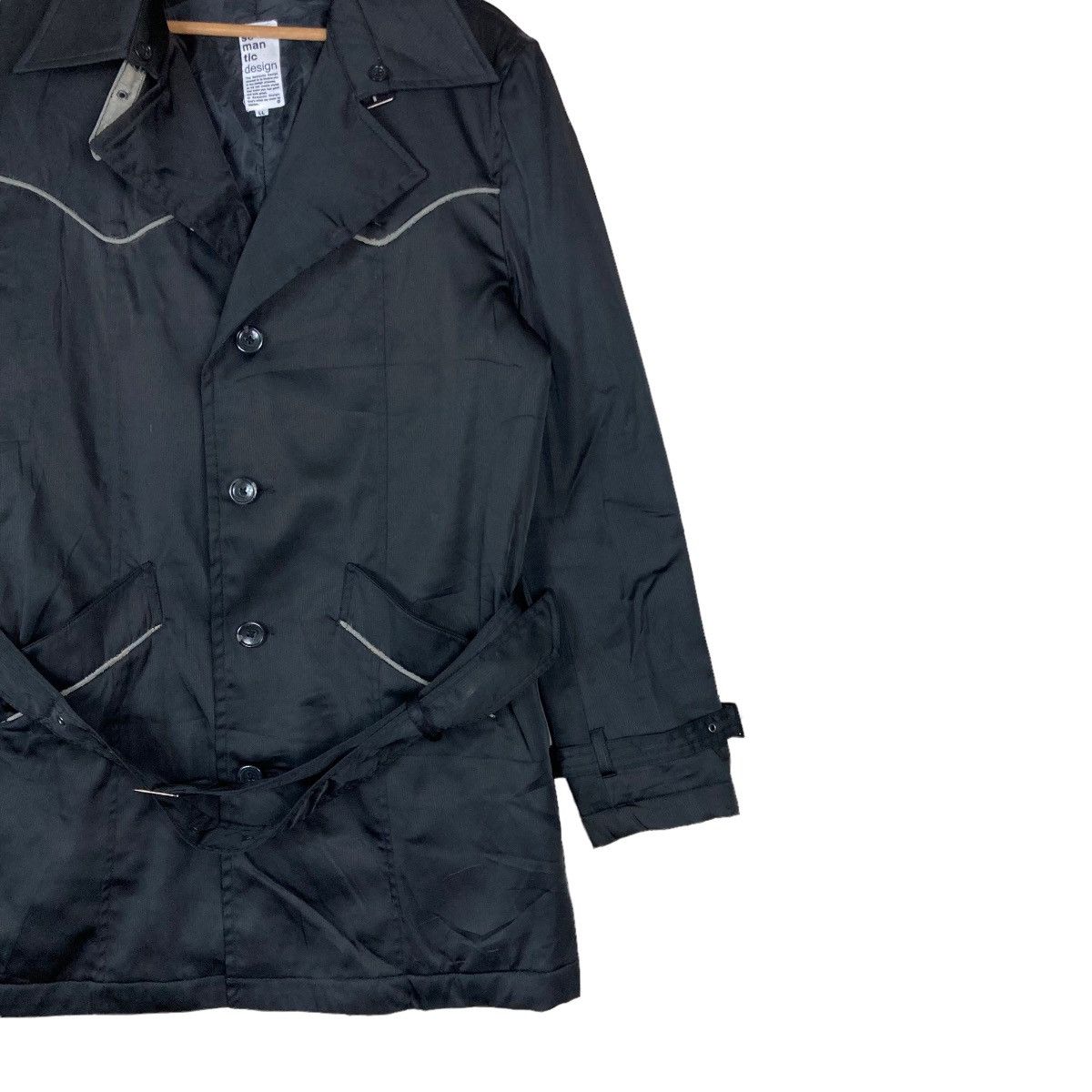 Vintage Vintage Semantic Design Medium Long Trench Coat Jacket Size US XL / EU 56 / 4 - 3 Thumbnail