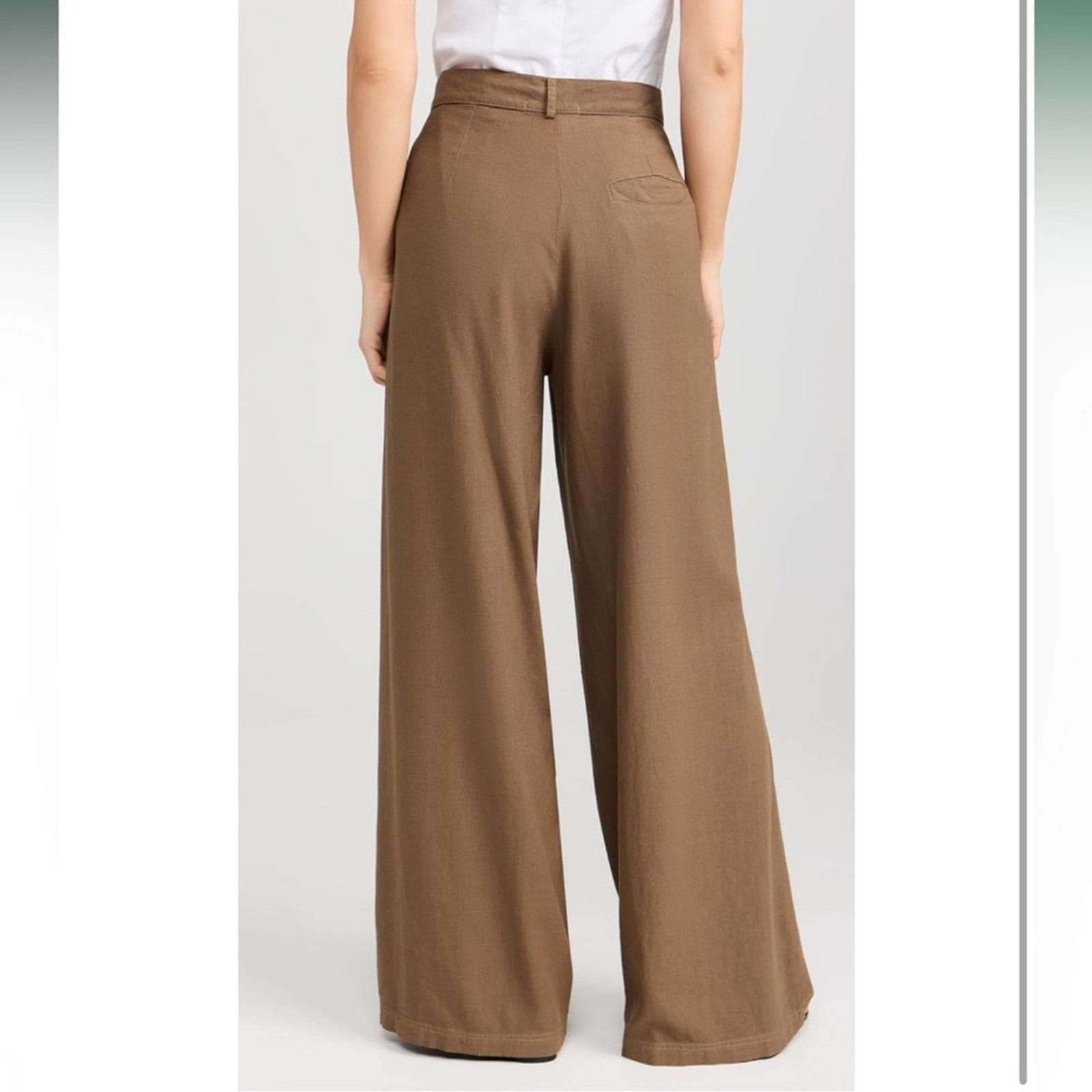 Other NEW! Stateside Women's Linen Wide Leg Trousers - S - $208 Size 27" / US 4 / IT 40 - 3 Thumbnail