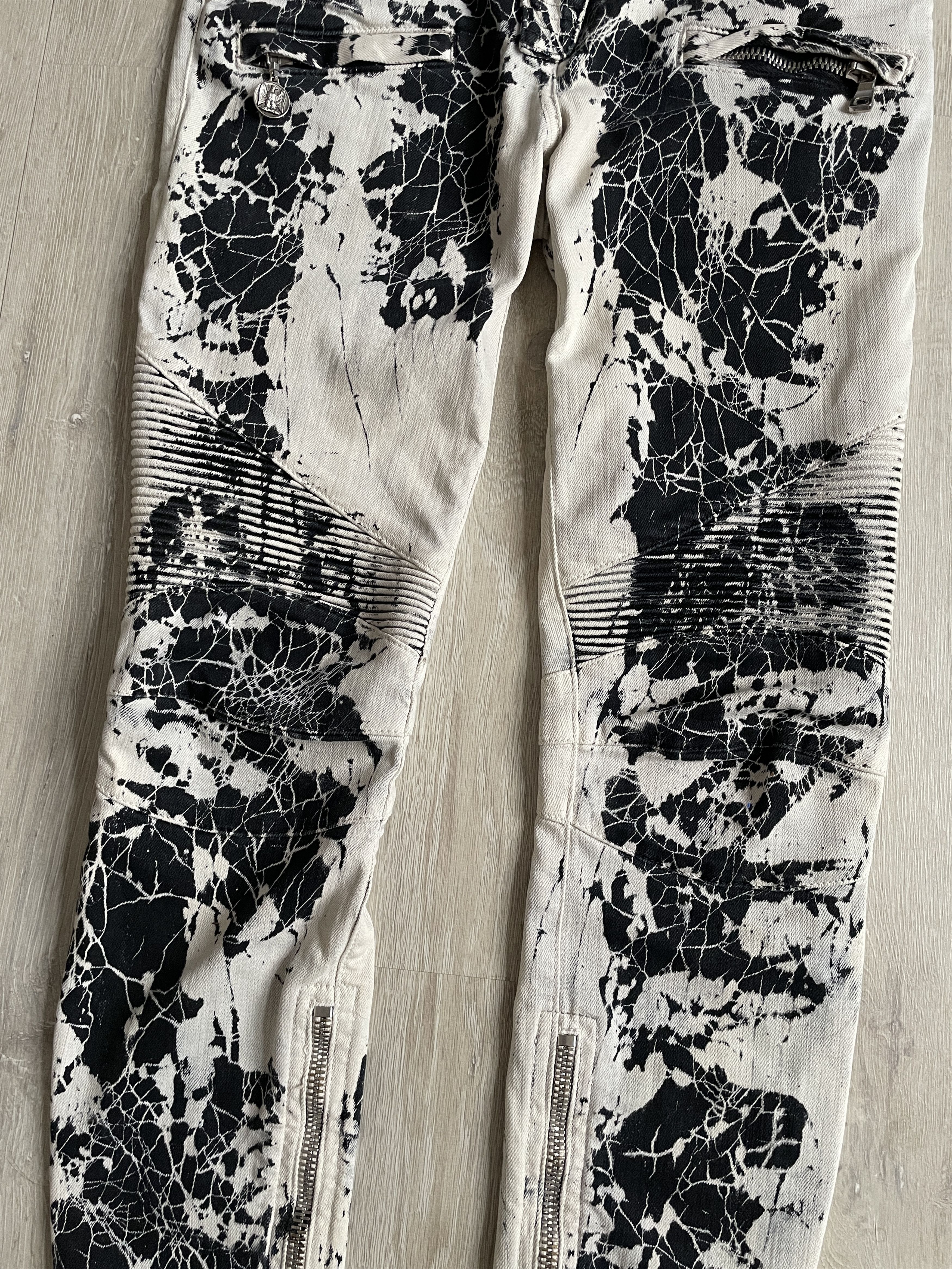Balmain Balmain SS11 spiderweb bikers by Christophe Decarnin Size 28" / US 6 / IT 42 - 5 Thumbnail