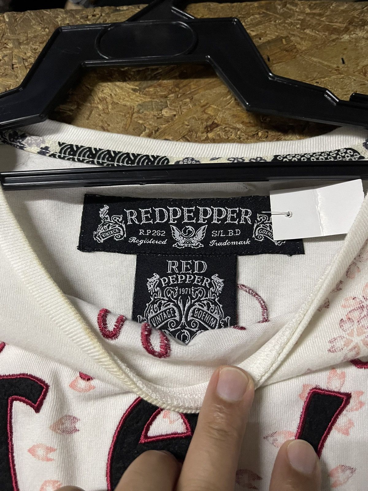 If Six Was Nine × Japanese Brand × Le Grande Bleu (L.G.B.) RARE red pepper skull tatto punk LGB Size US XL / EU 56 / 4 - 9 Thumbnail
